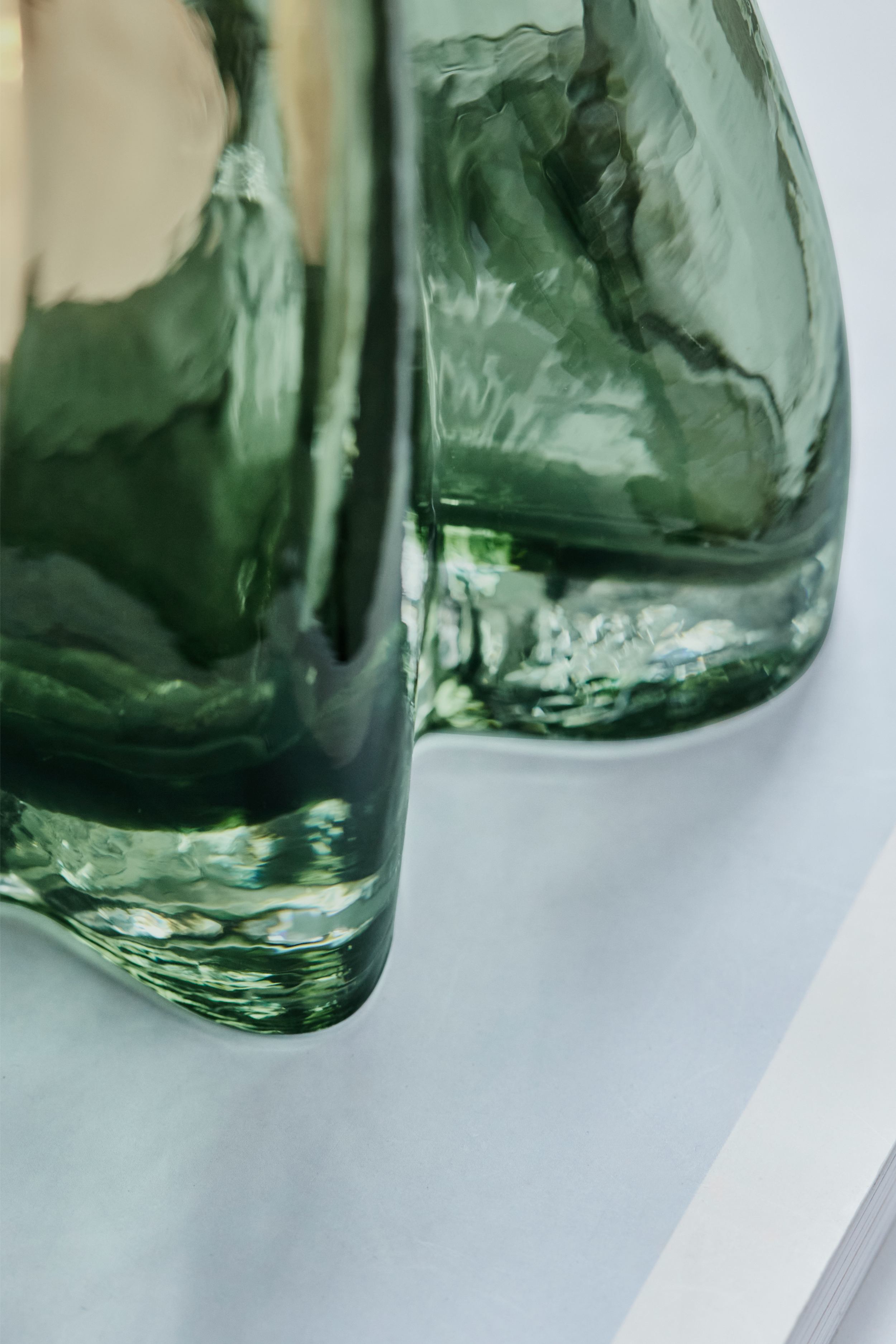 curva tealight holder green