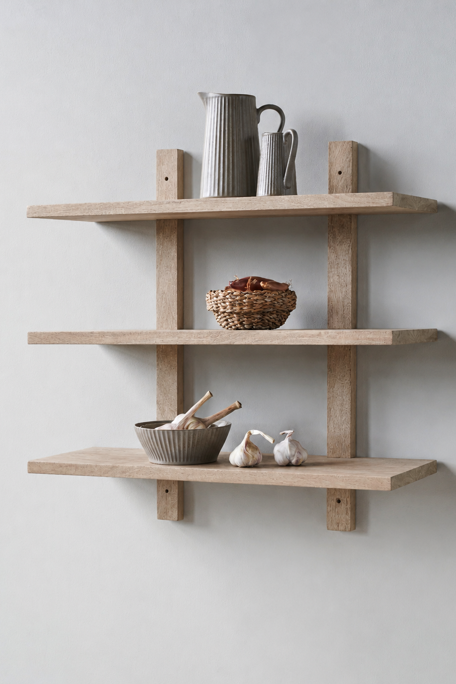 set shelf natural