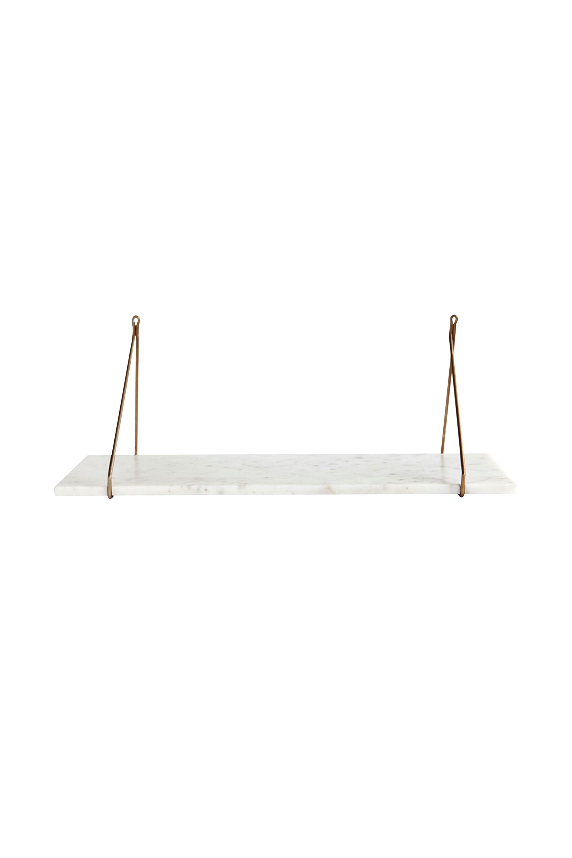 marble shelf with brackets