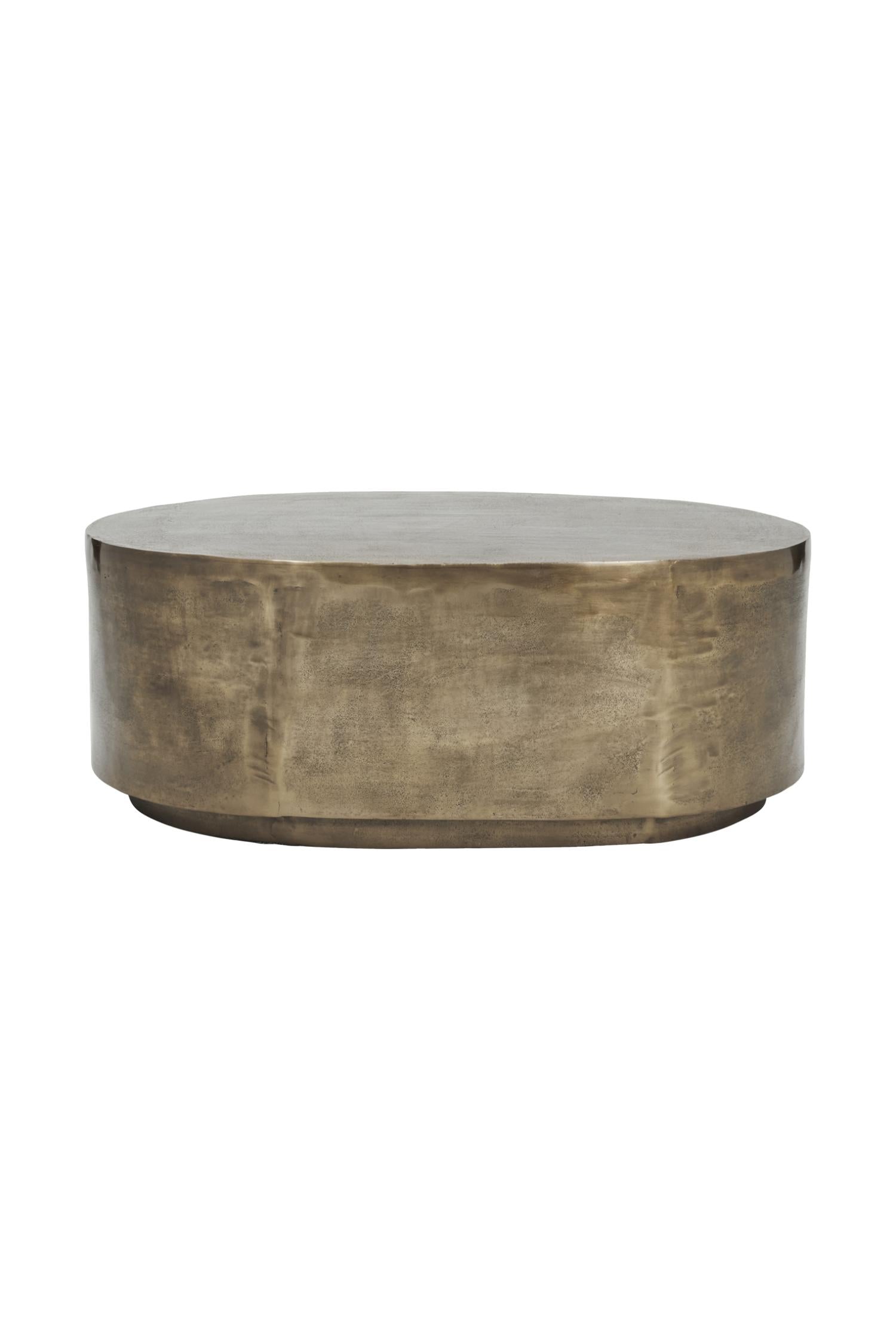 rota coffee table antique brass oval
