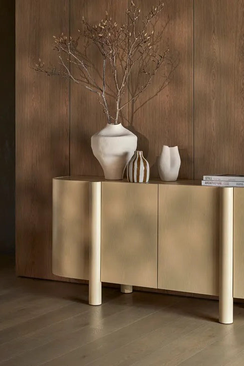 rina vase large natural white