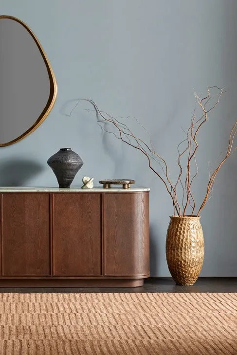 luna vase black