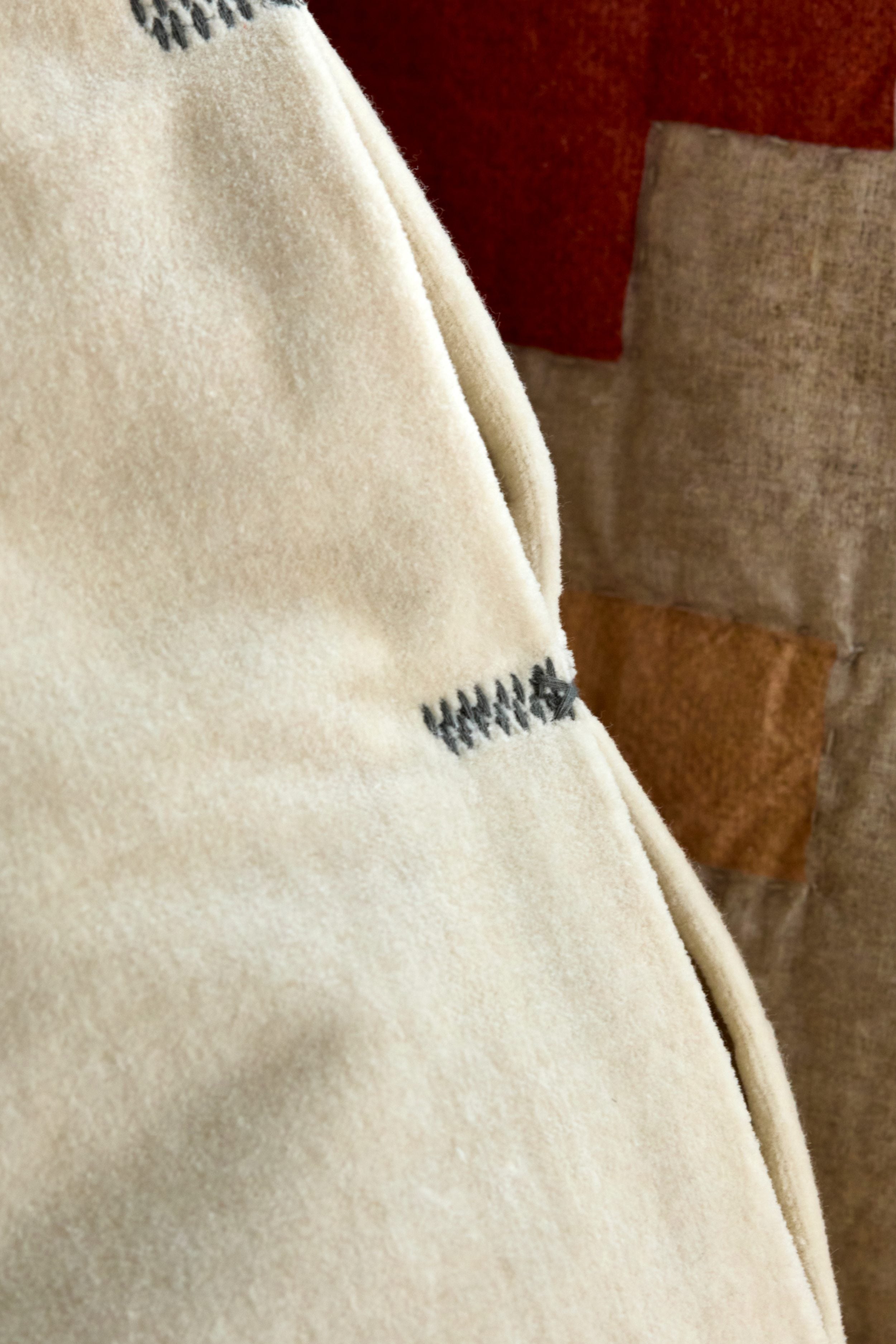 velvet cushion cover sand