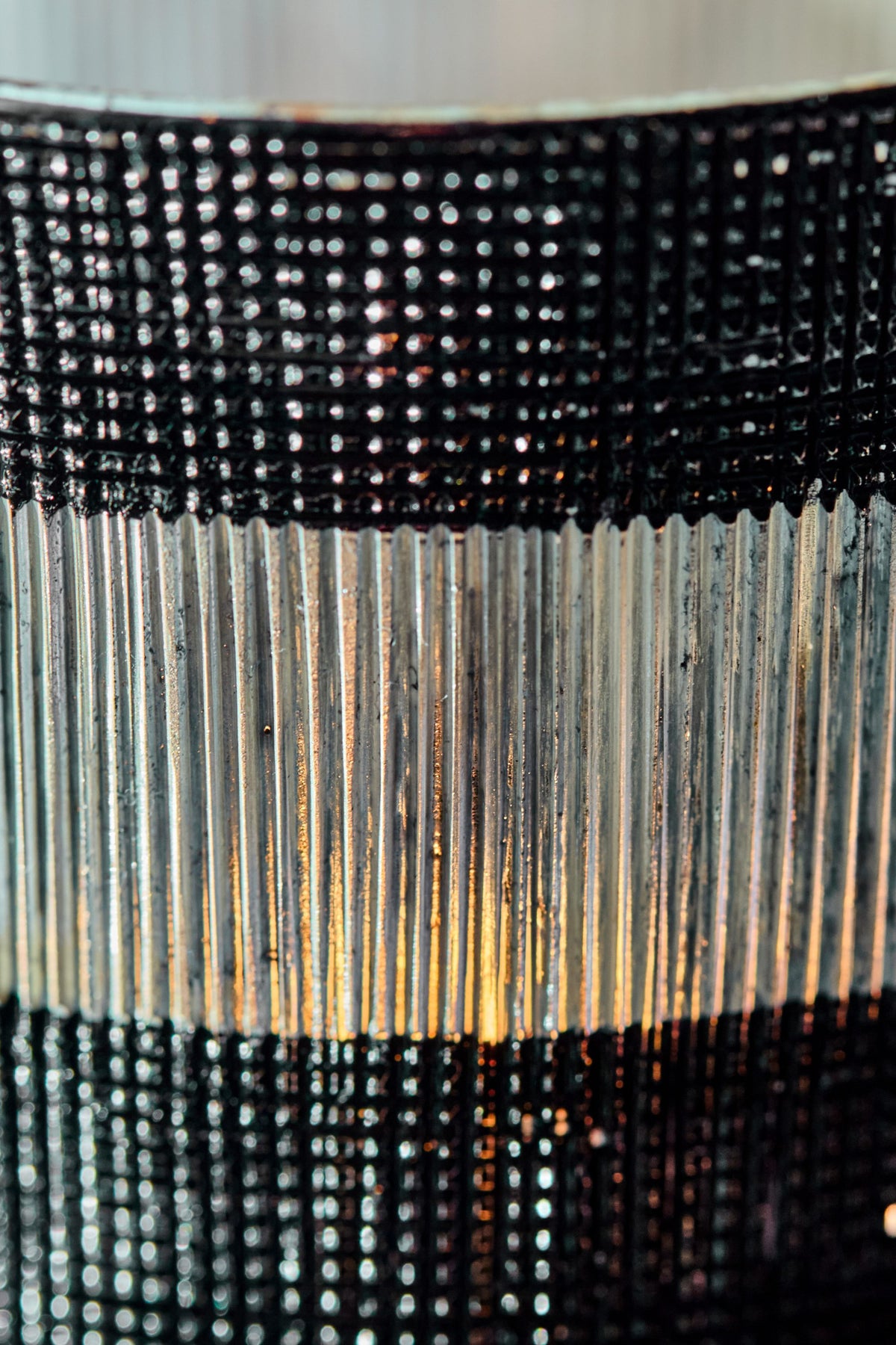 stripe tealight holder