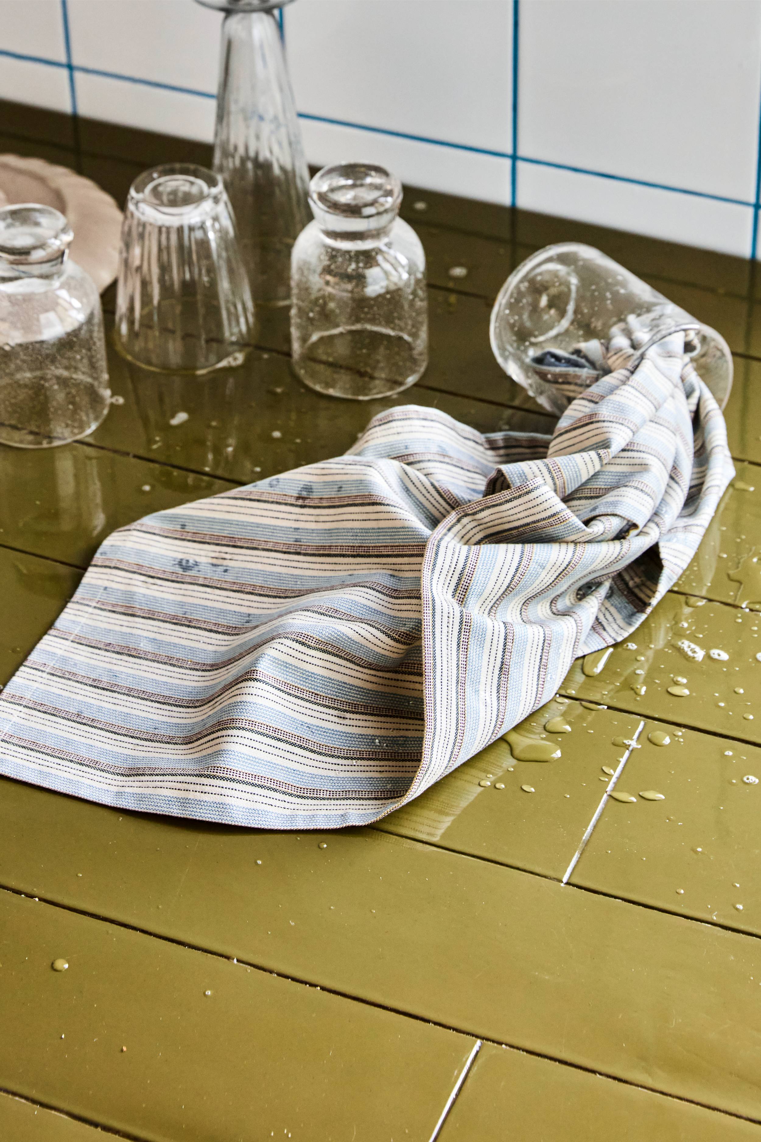 cook teatowels blue/sand set of 2