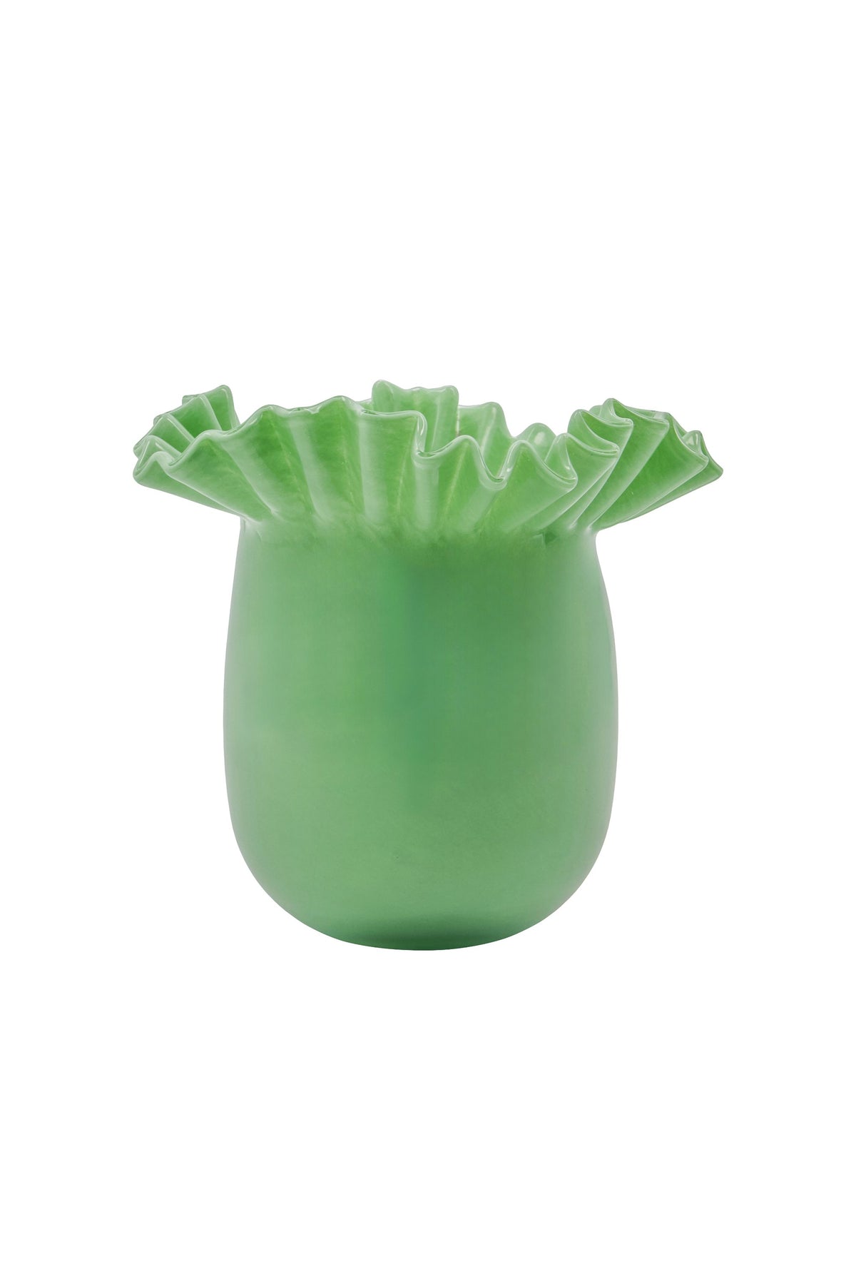 flee vase milky green