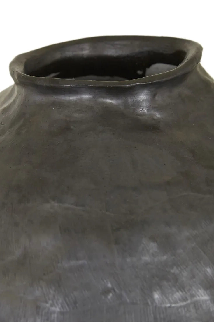 luna vase black