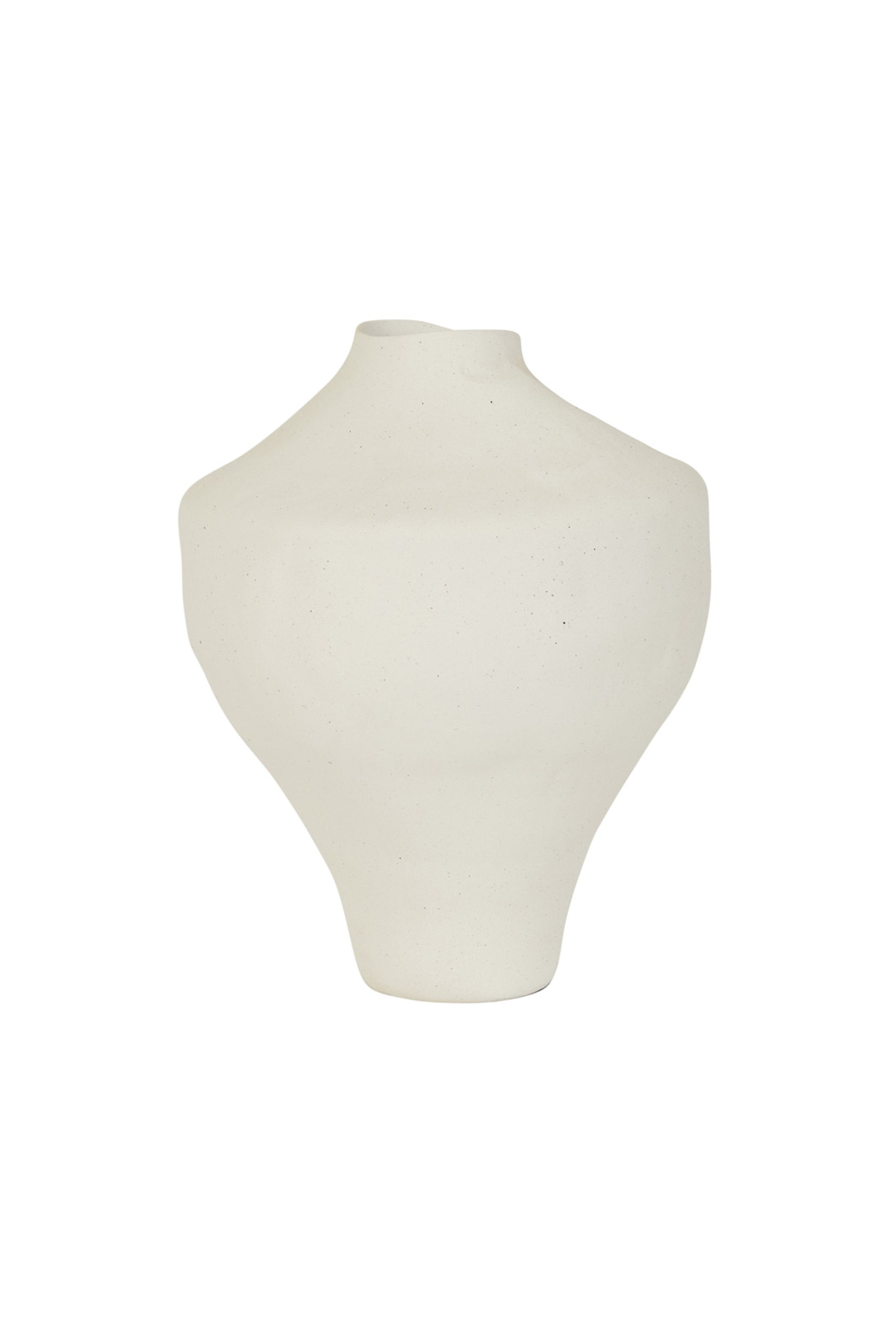 rina vase large natural white