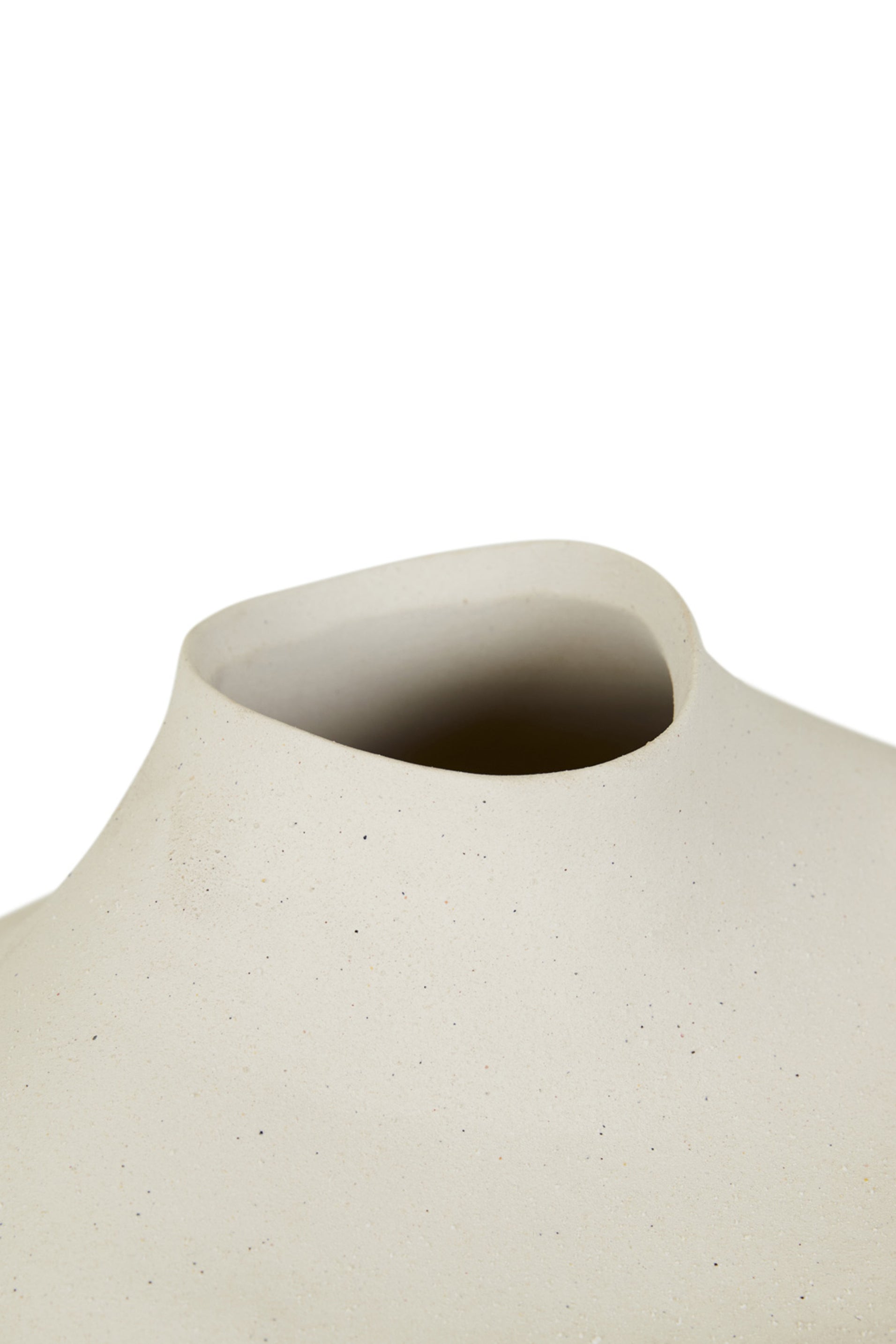 rina vase large natural white
