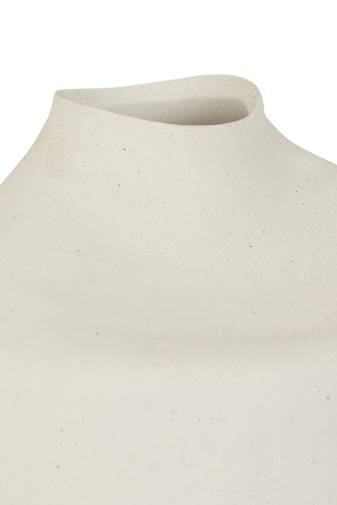 rina vase large natural white