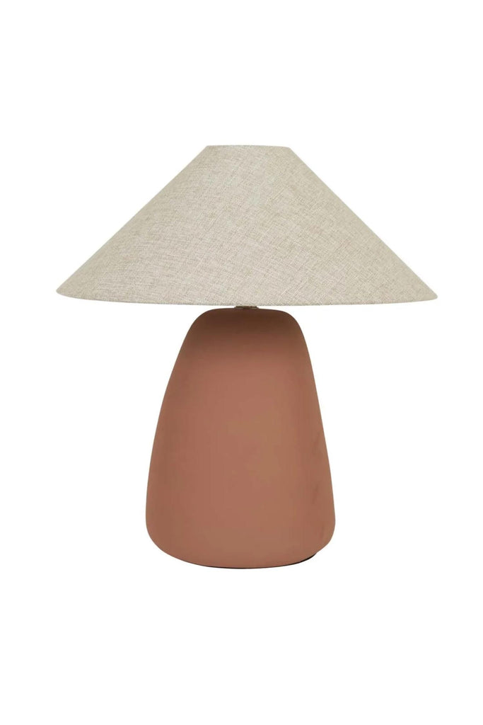 pebble lamp terracotta/natural