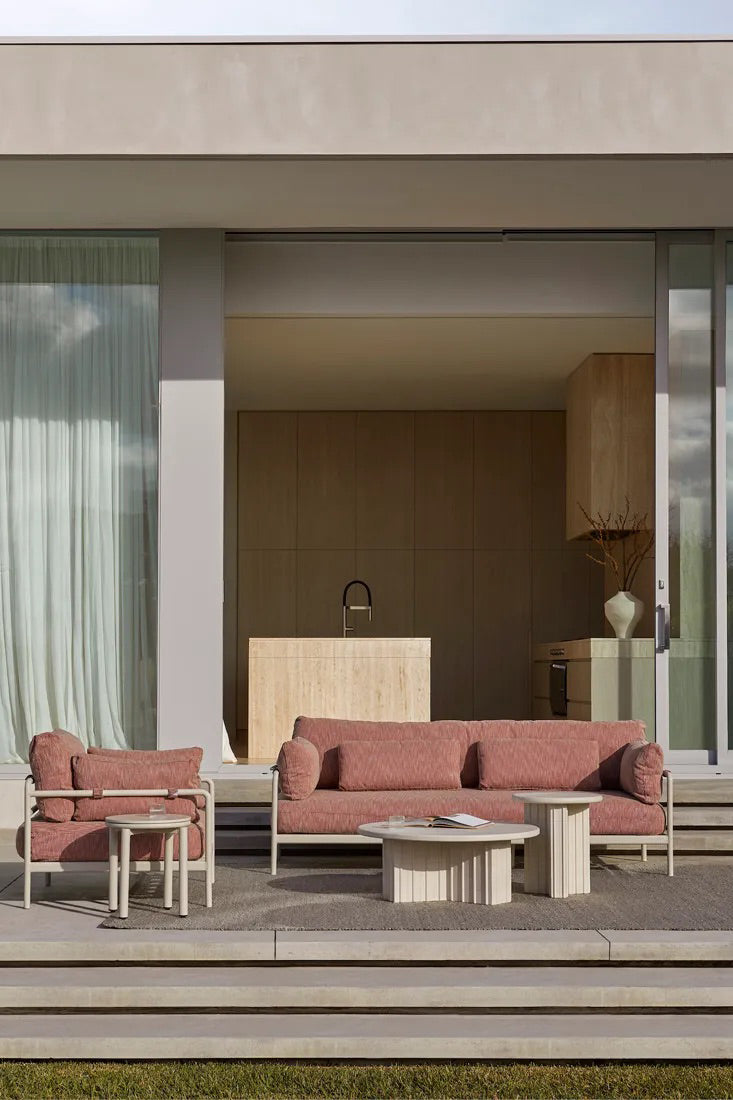 rina vase large natural white