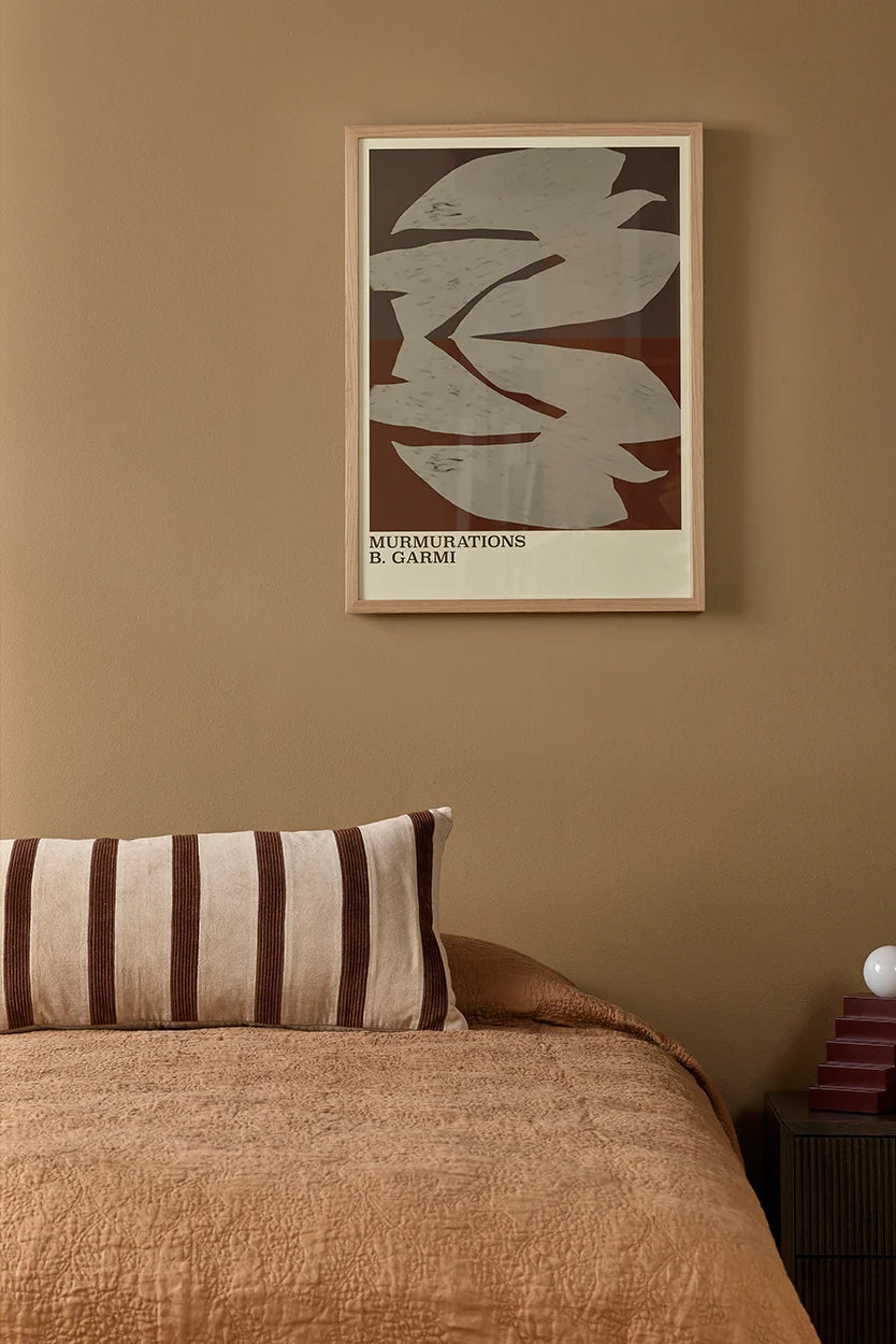 huxley cushion natural/chocolate