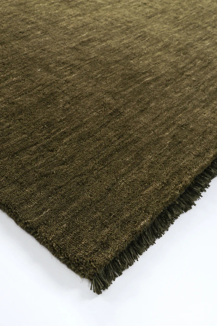 moss rug nz wool