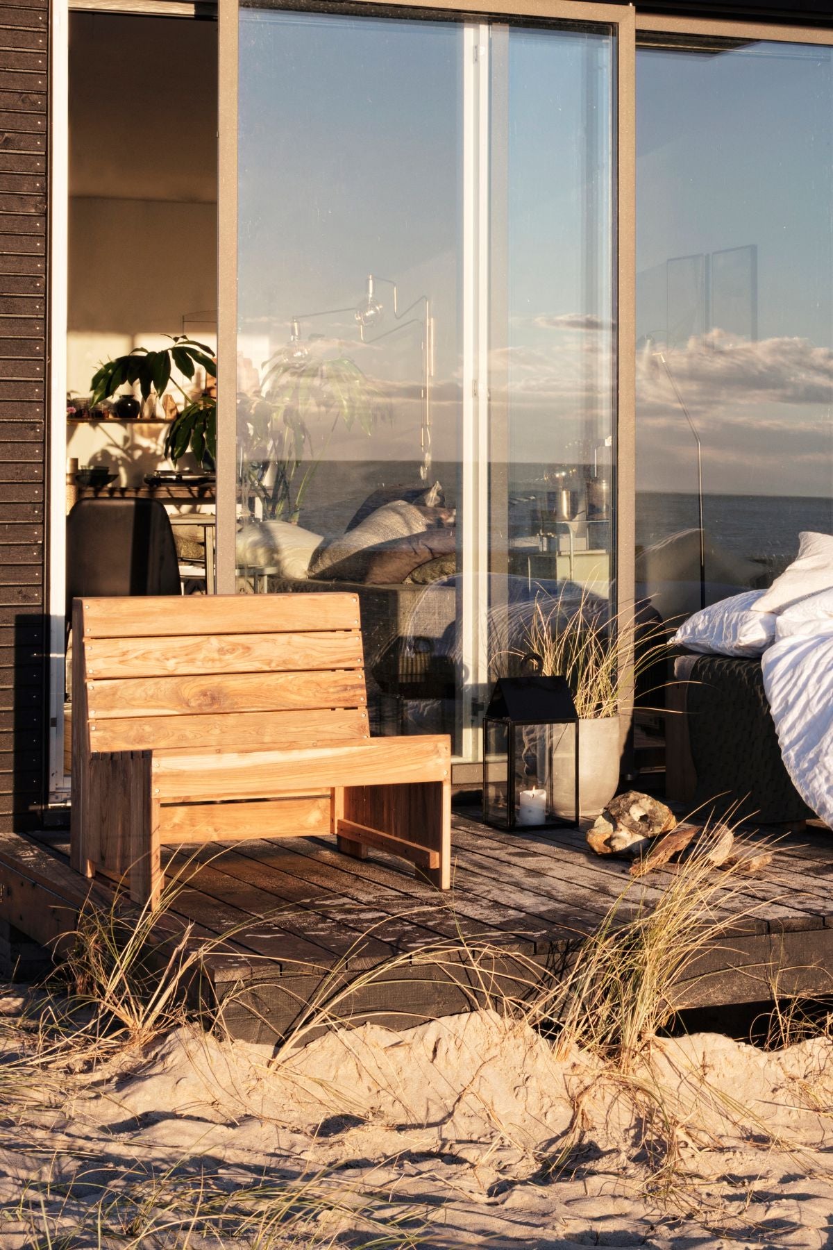 woodie teak sofa seat