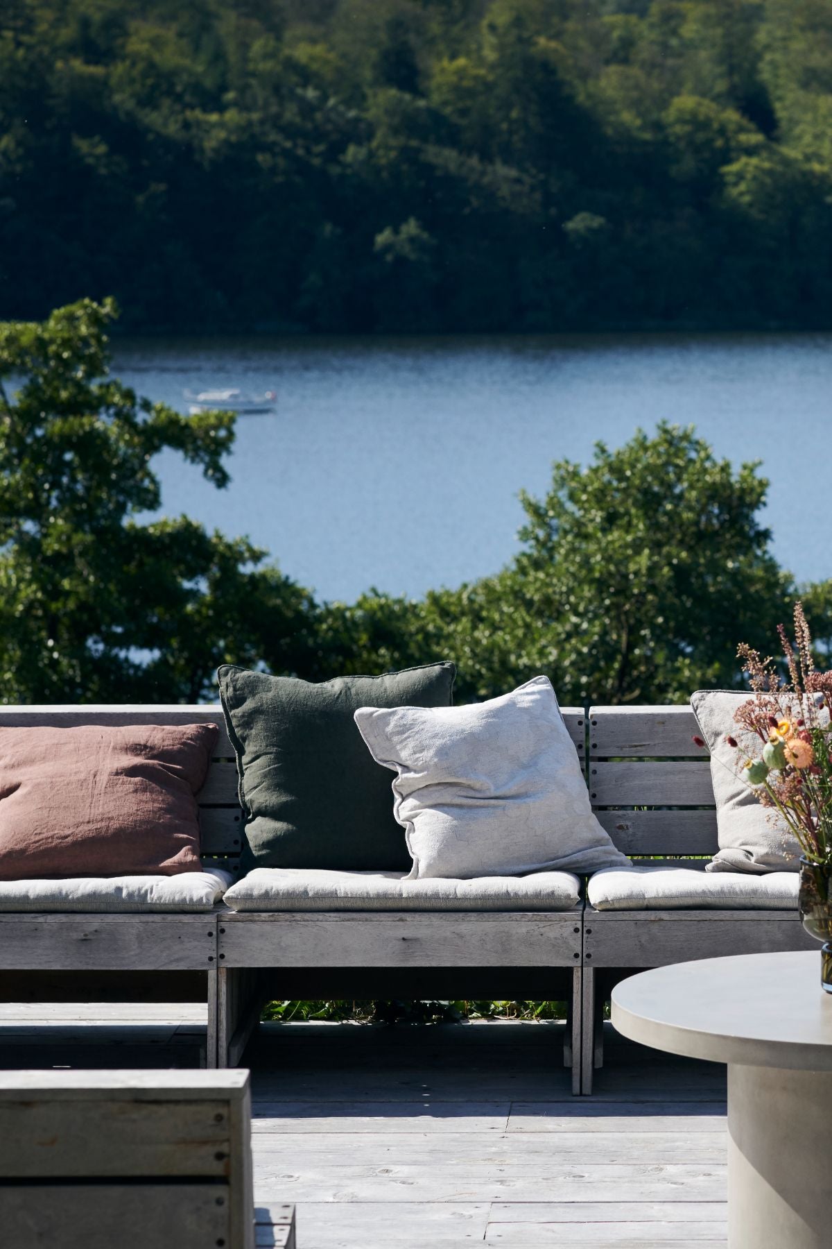 woodie teak sofa seat