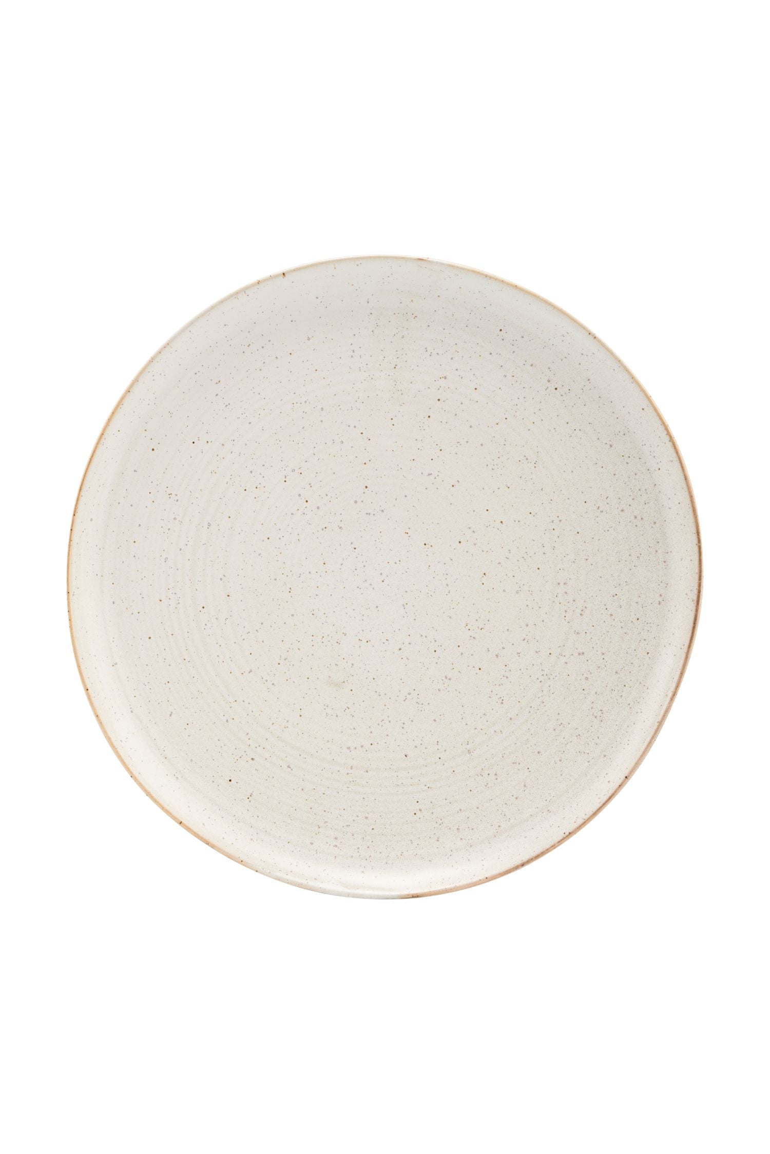 pion dinner plate off white speckle set/4