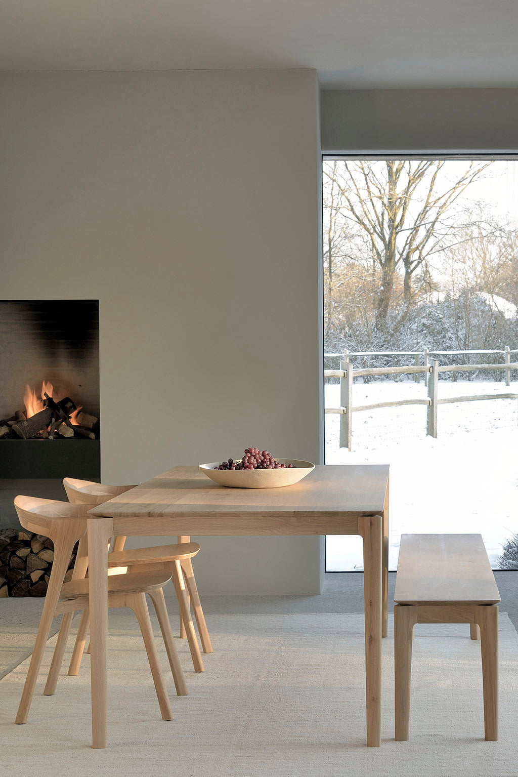 tove oak bench