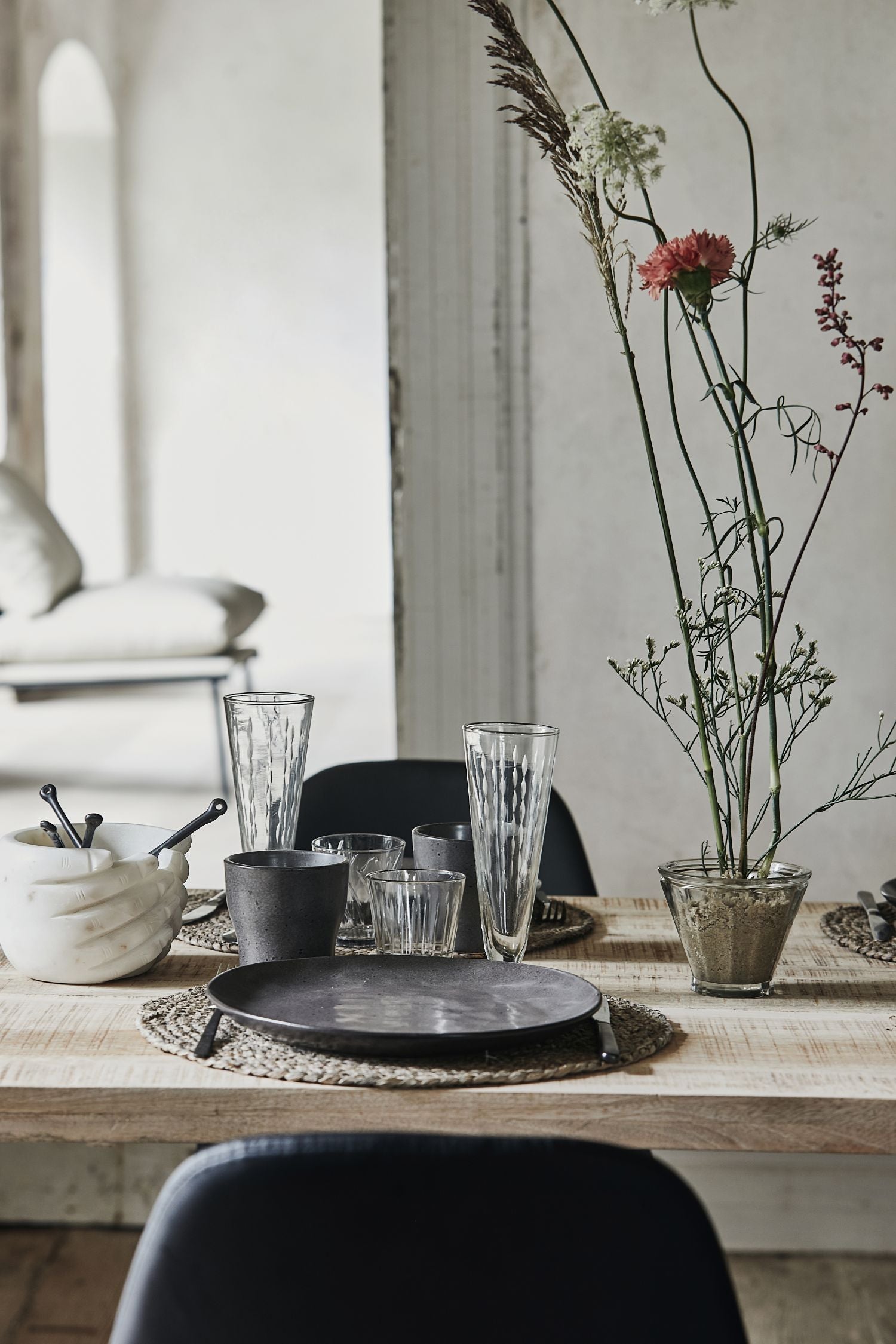 pion dinner plate coal set/4
