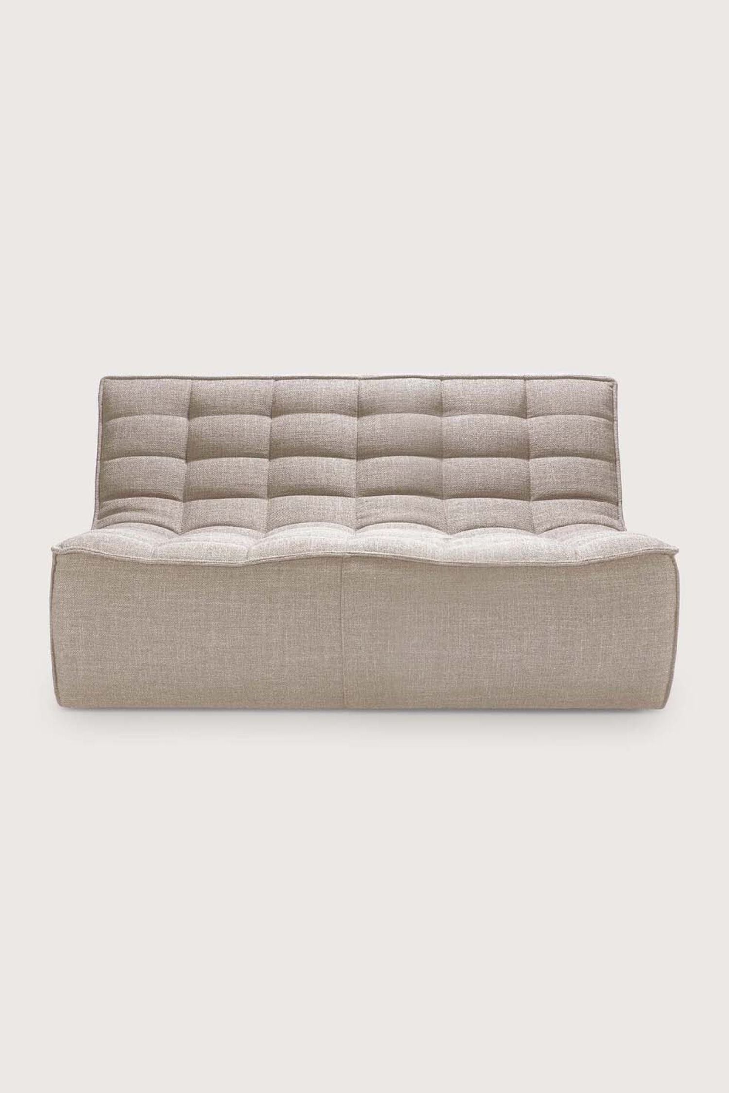 modular sofa 2 seater beige