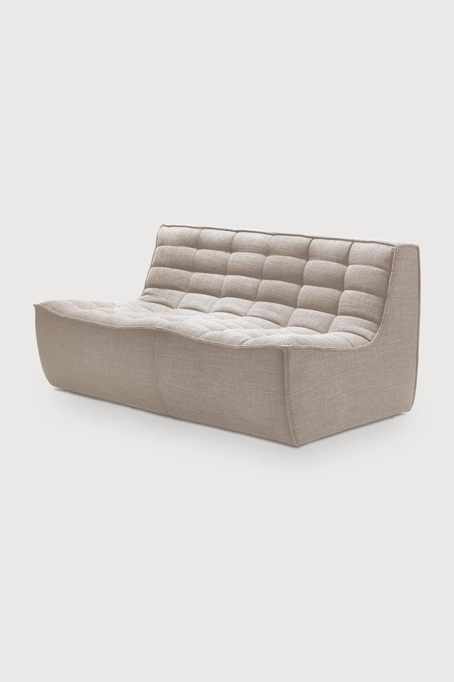 modular sofa 2 seater beige