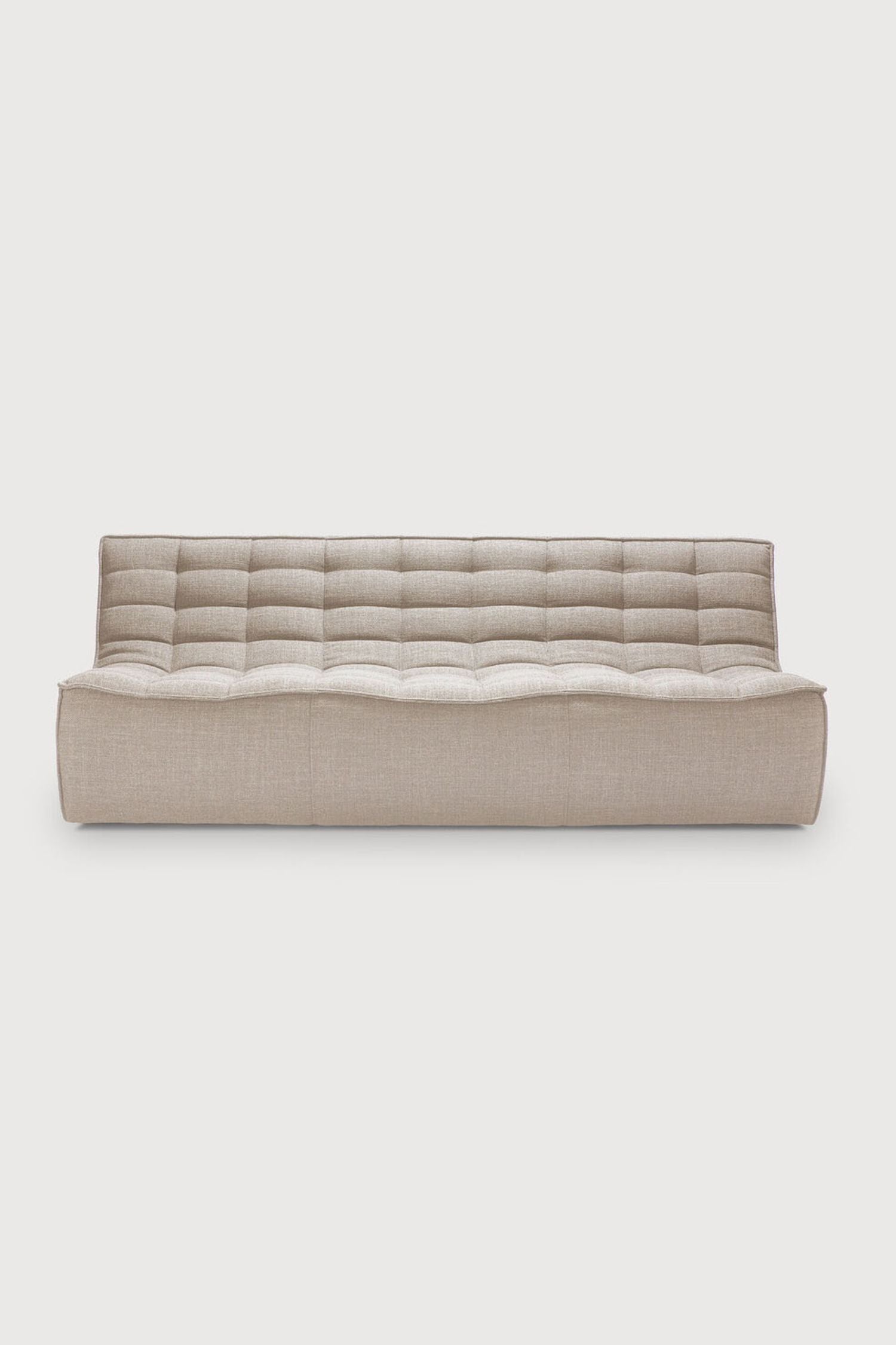 modular sofa 3 seater beige