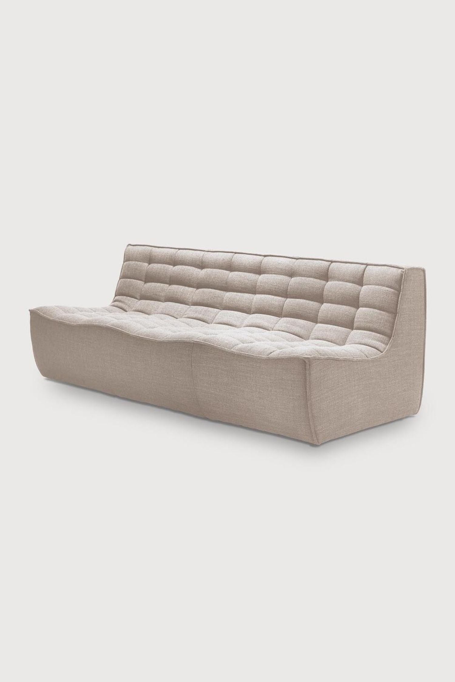 modular sofa 3 seater beige