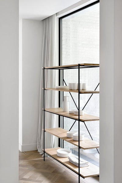 rise shelves oak