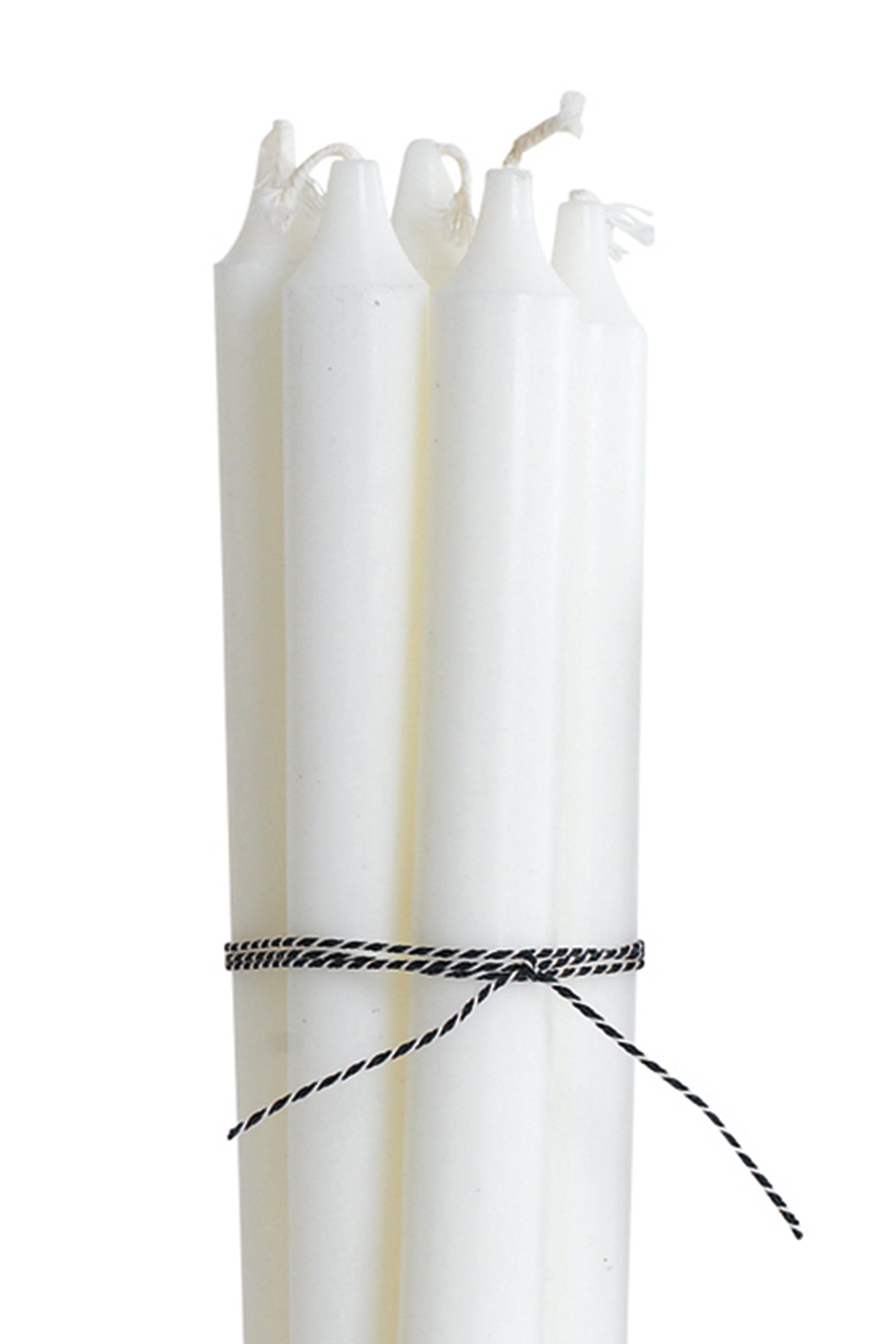 table candle 24cm set/5 white