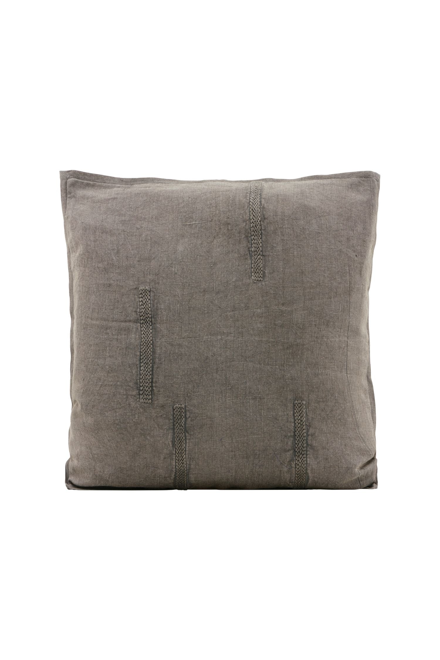 mollie linen cushion cover grey-green