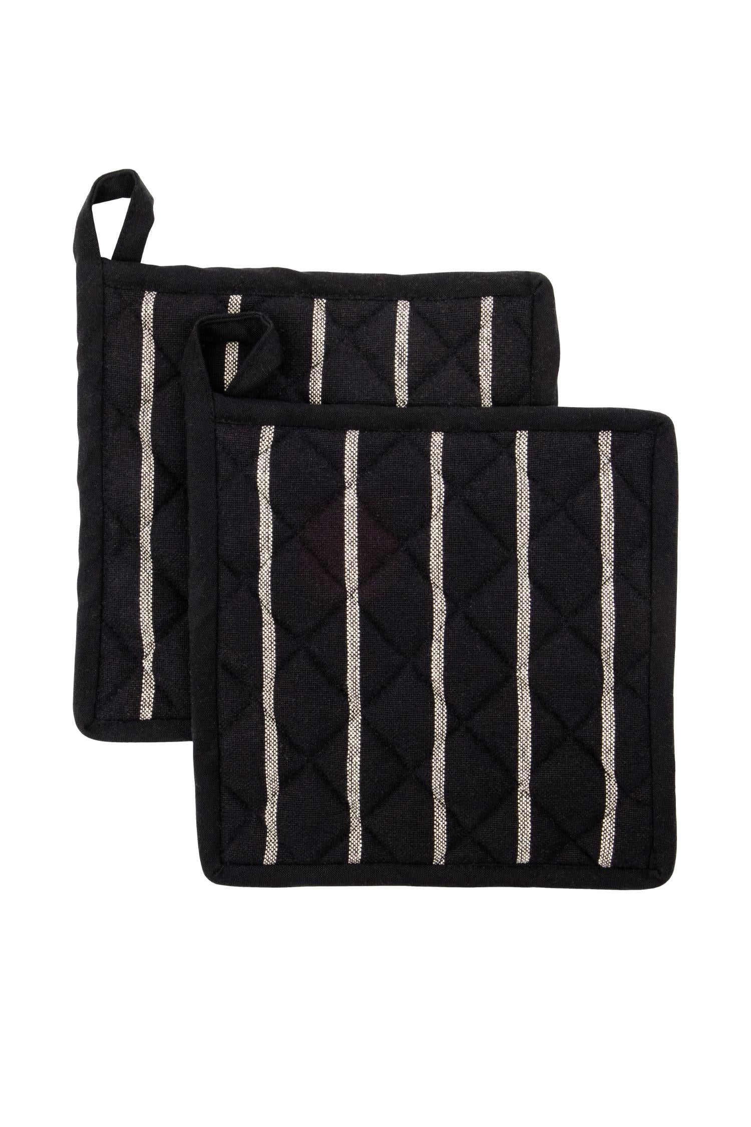 chef potholders set/2 black