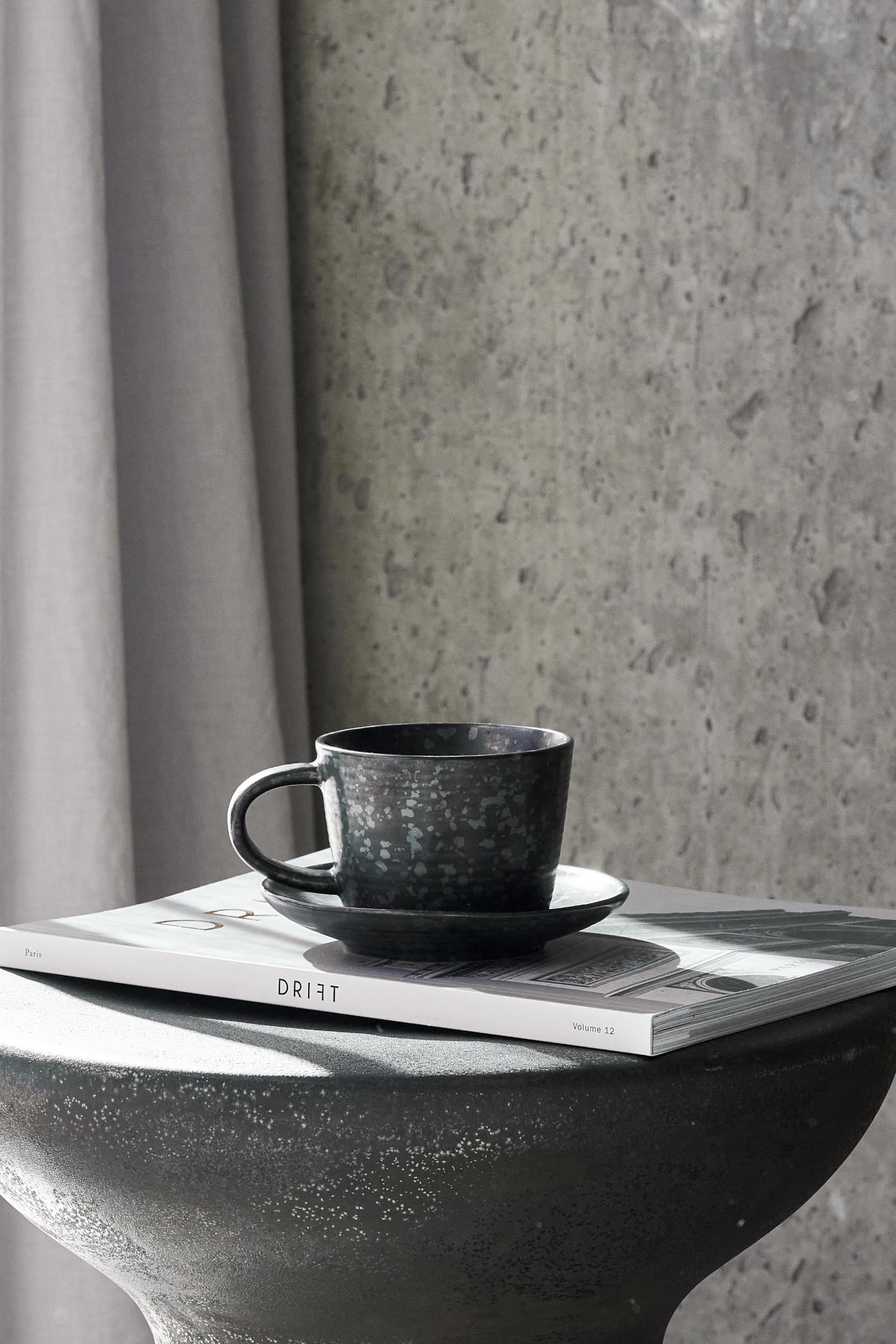 pion cup & saucer coal