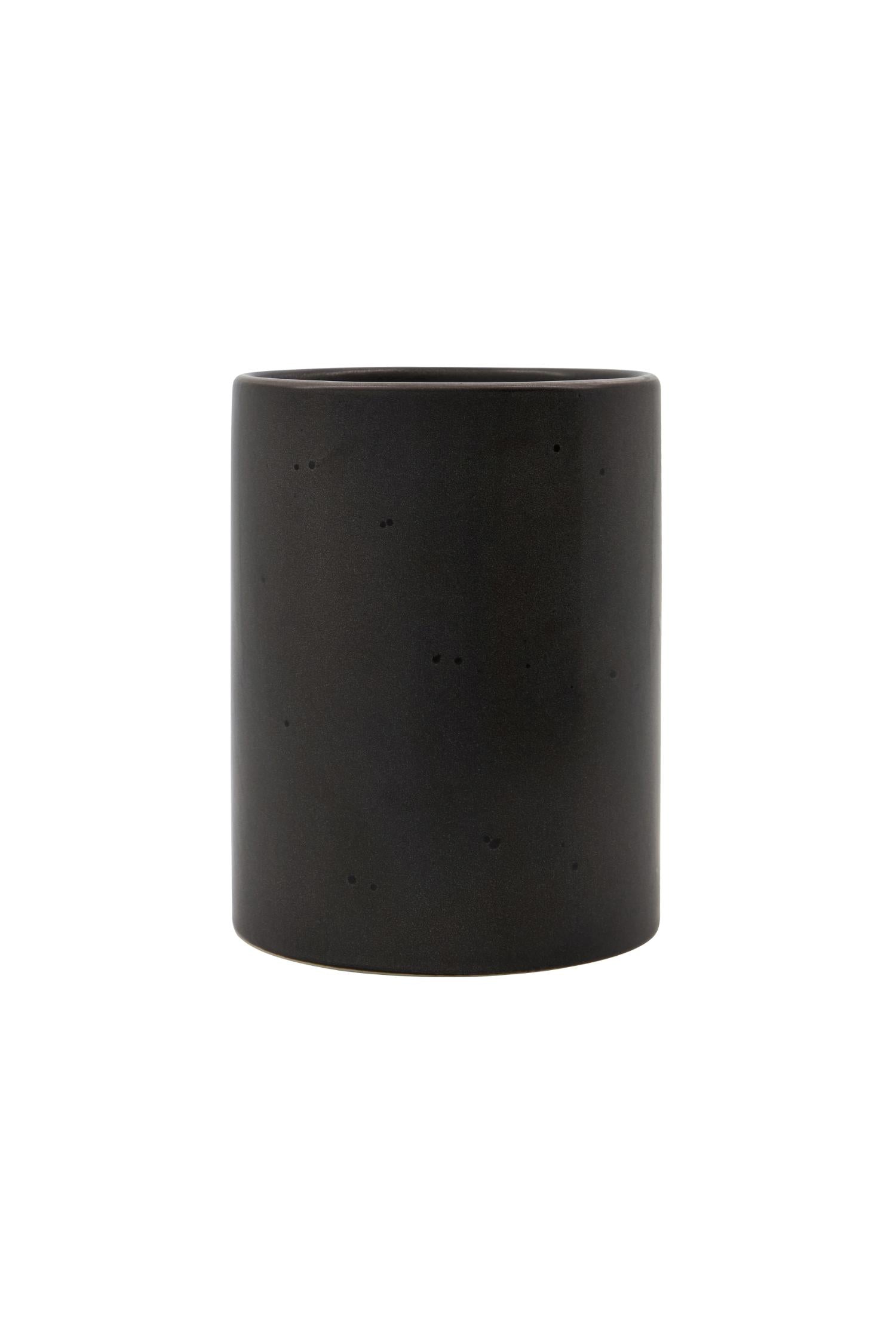 rustique utensil jar dark grey