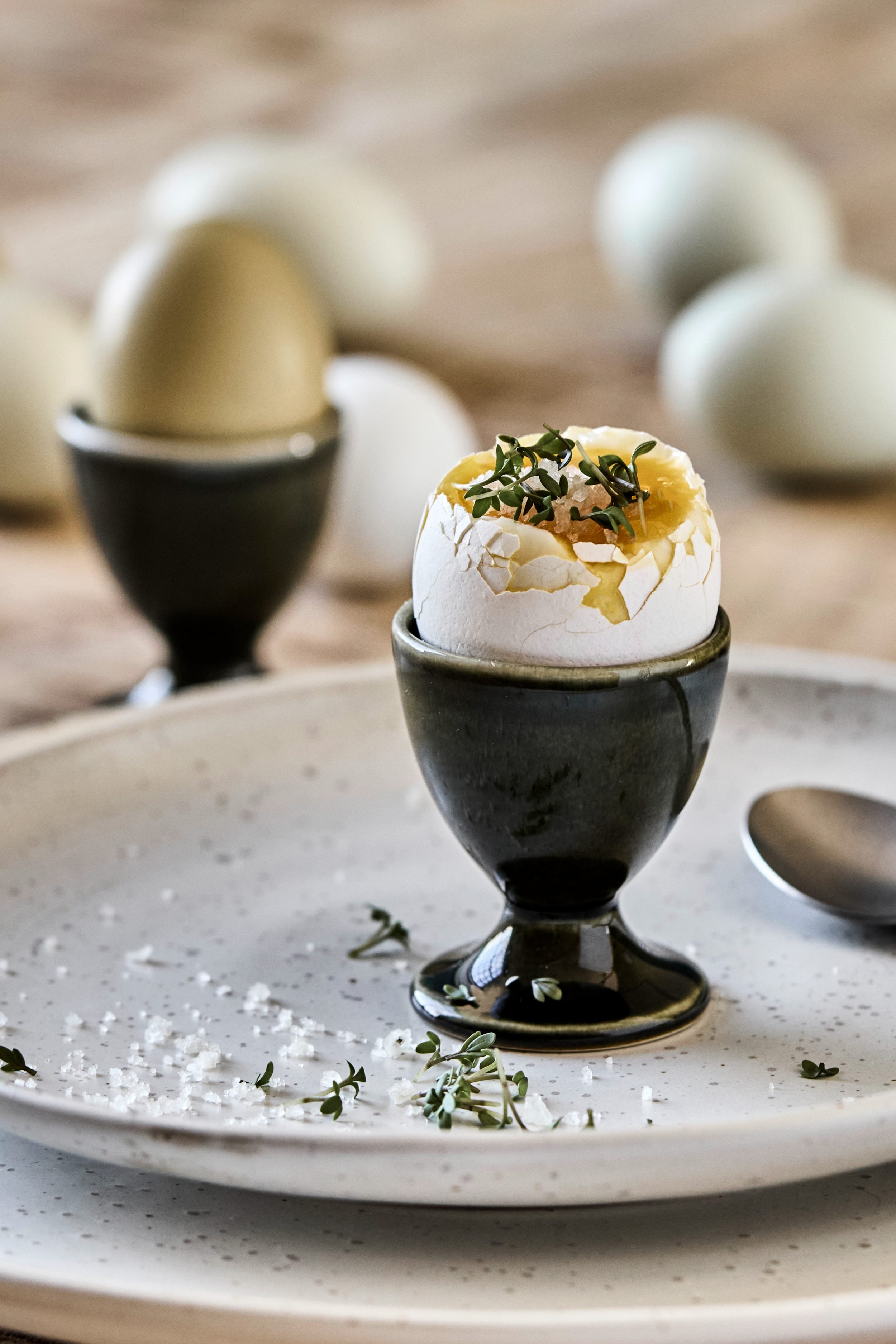 hala eggcups set/4 green