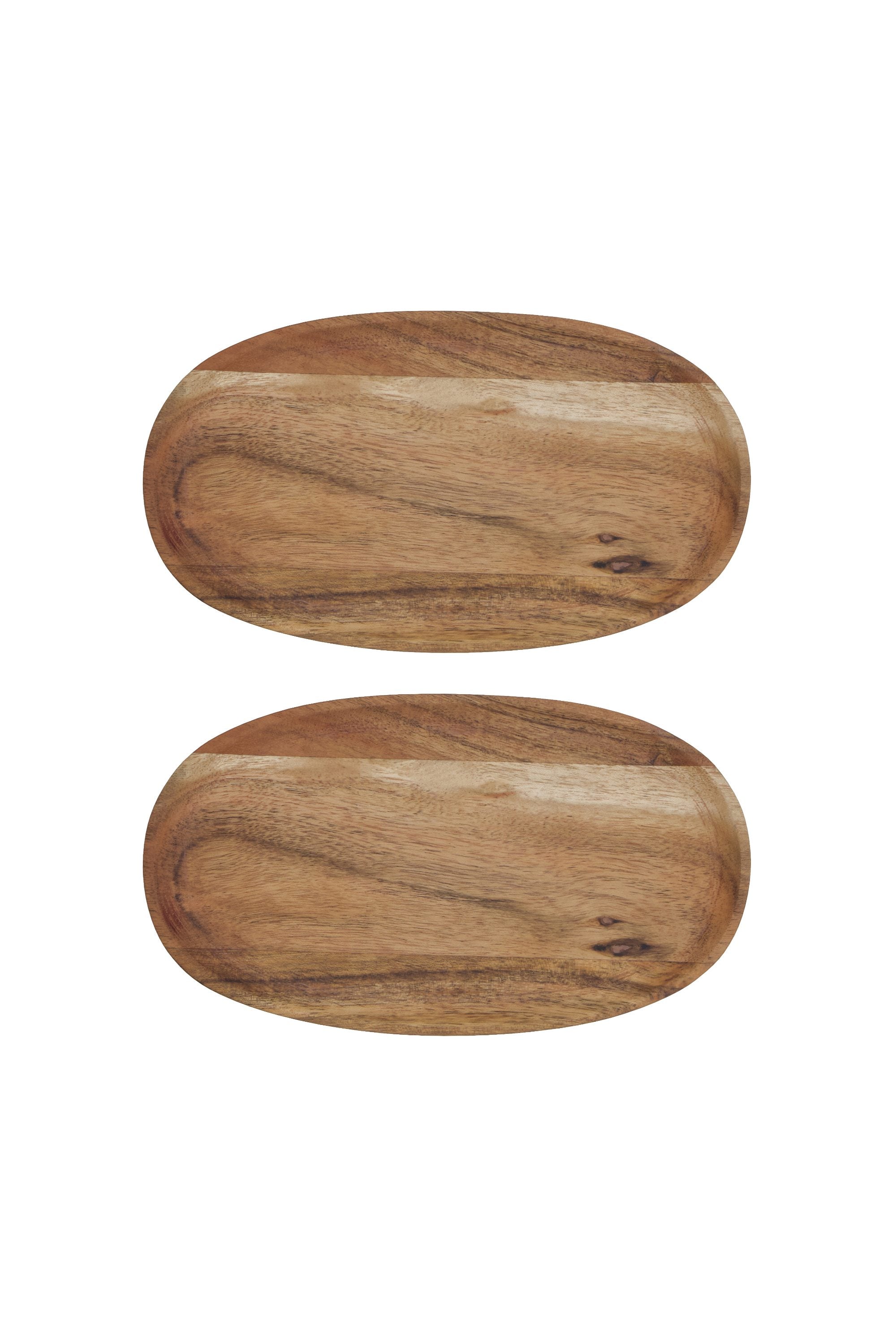 wood trays 33cm set/2