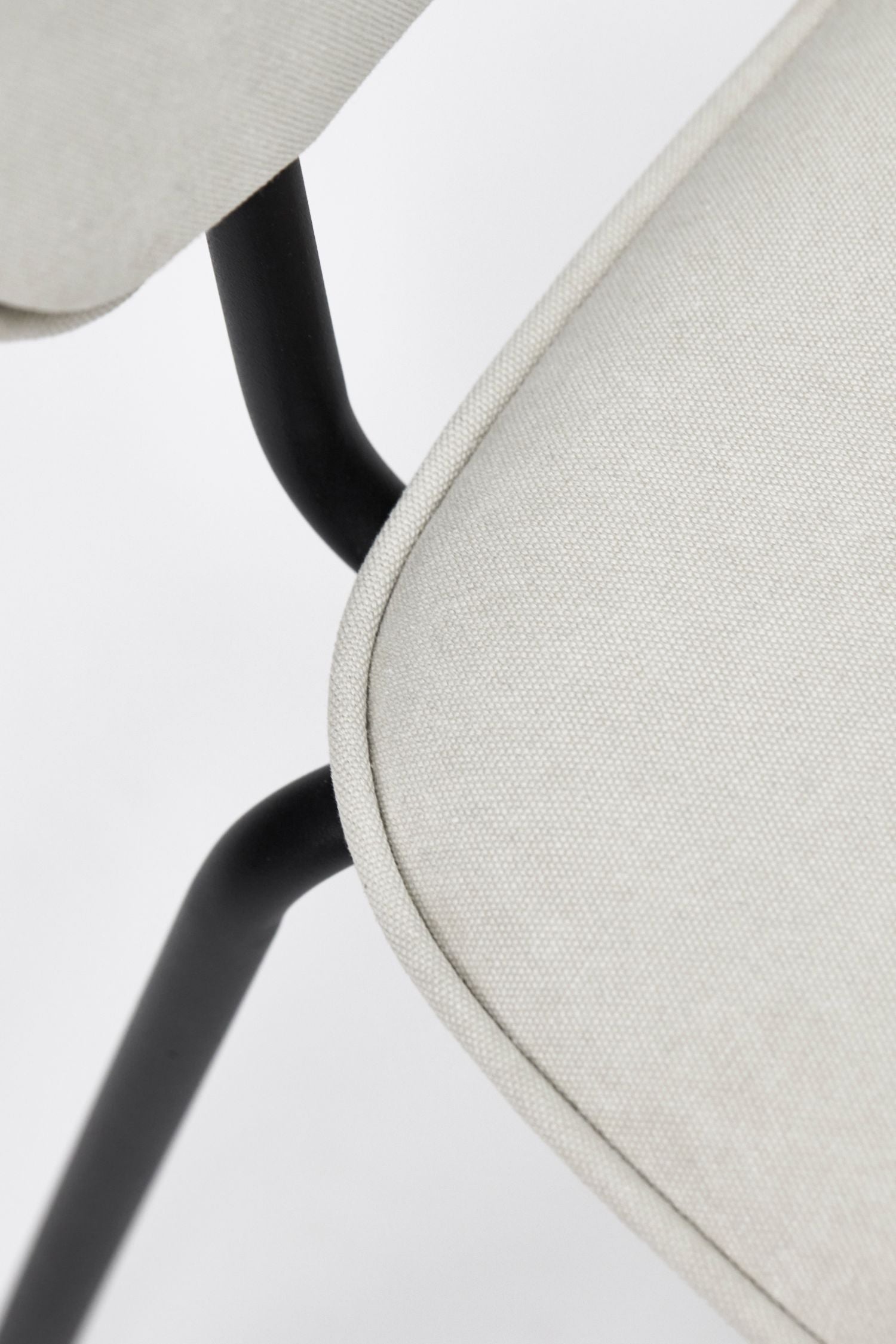 coto dining chair canvas white set/5