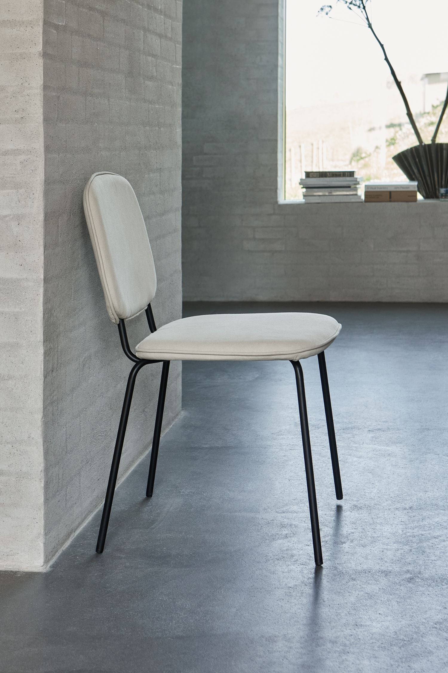 coto dining chair canvas white set/5