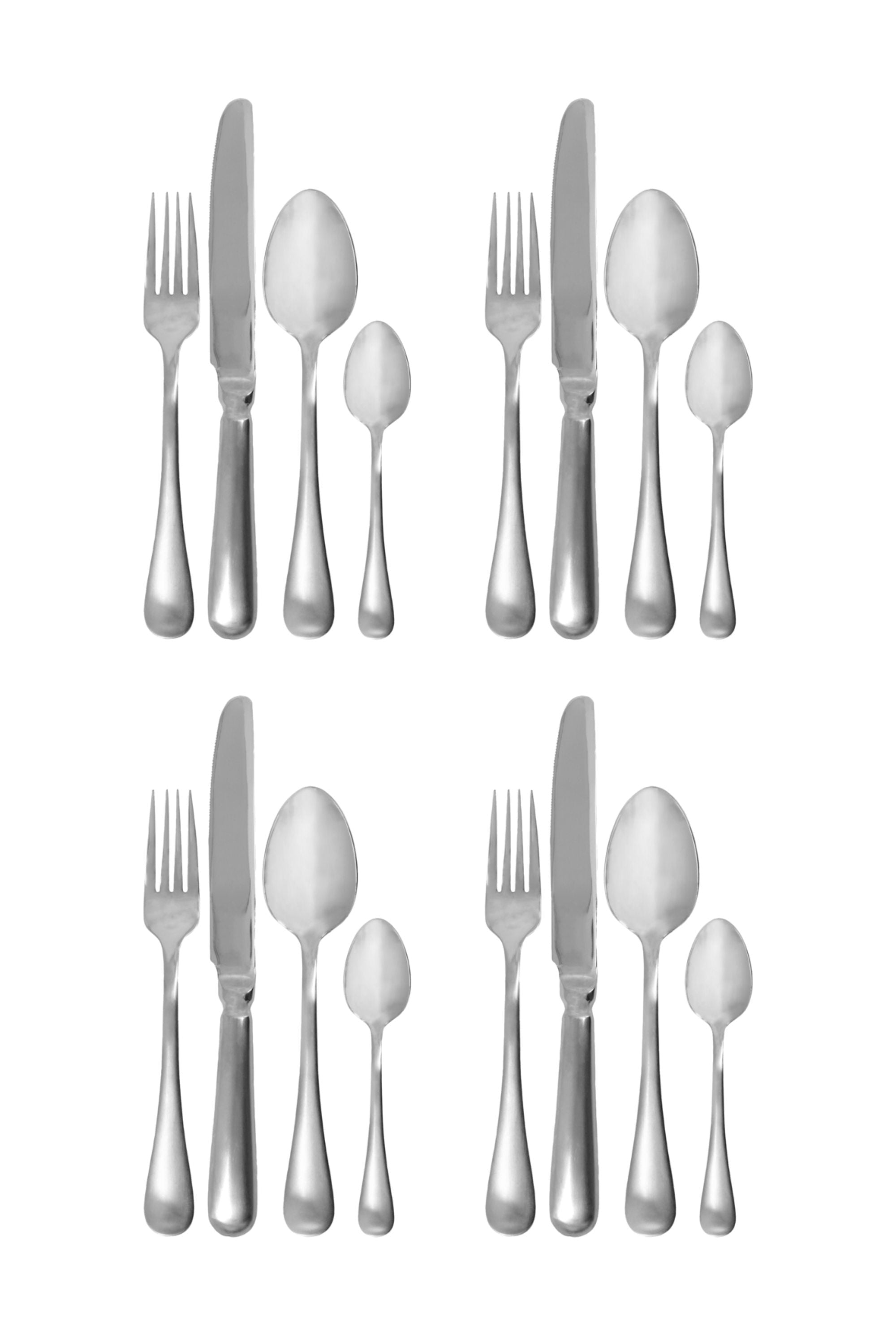brush 16 piece cutlery set