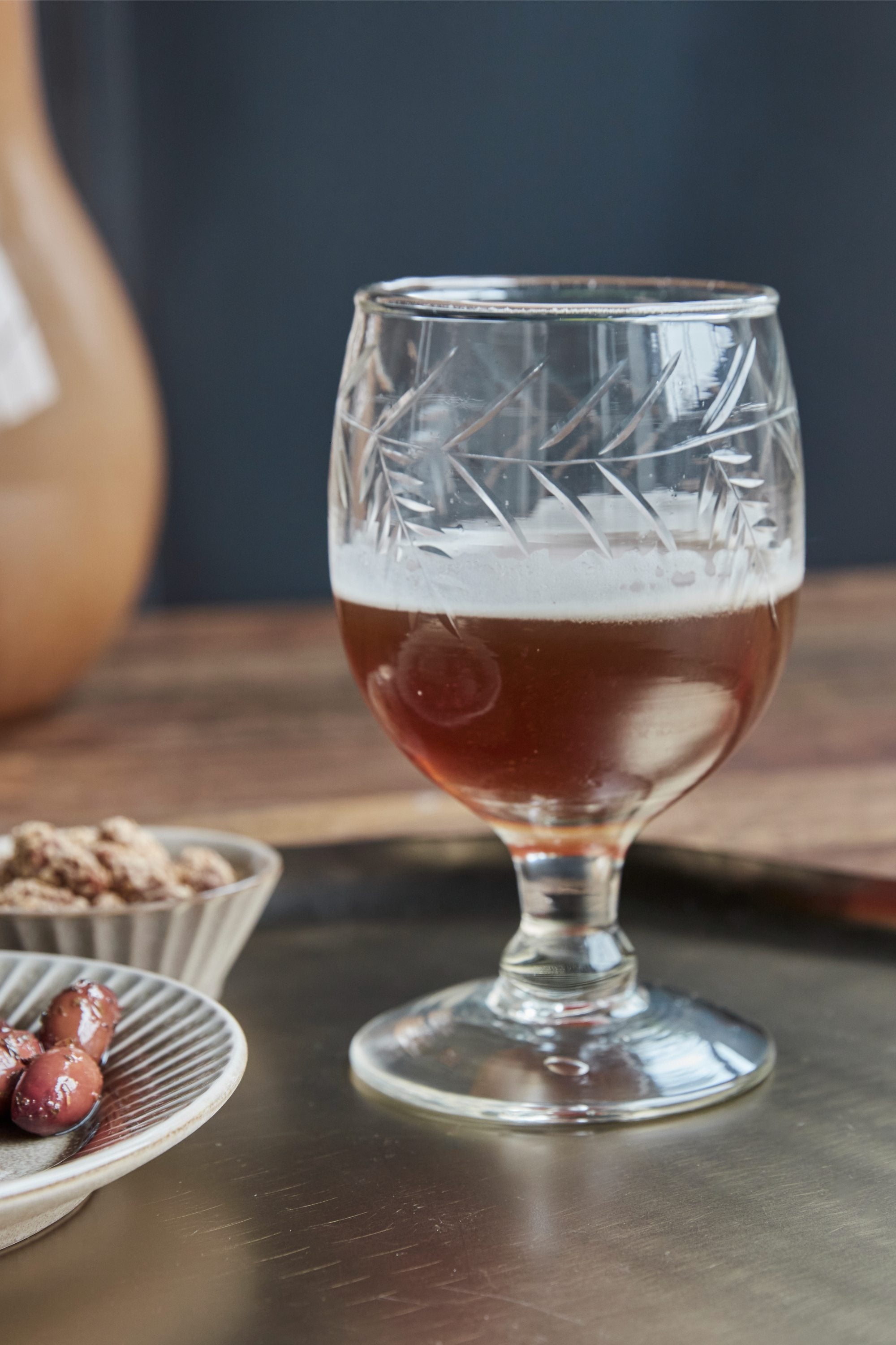 vintage wine/beer glass