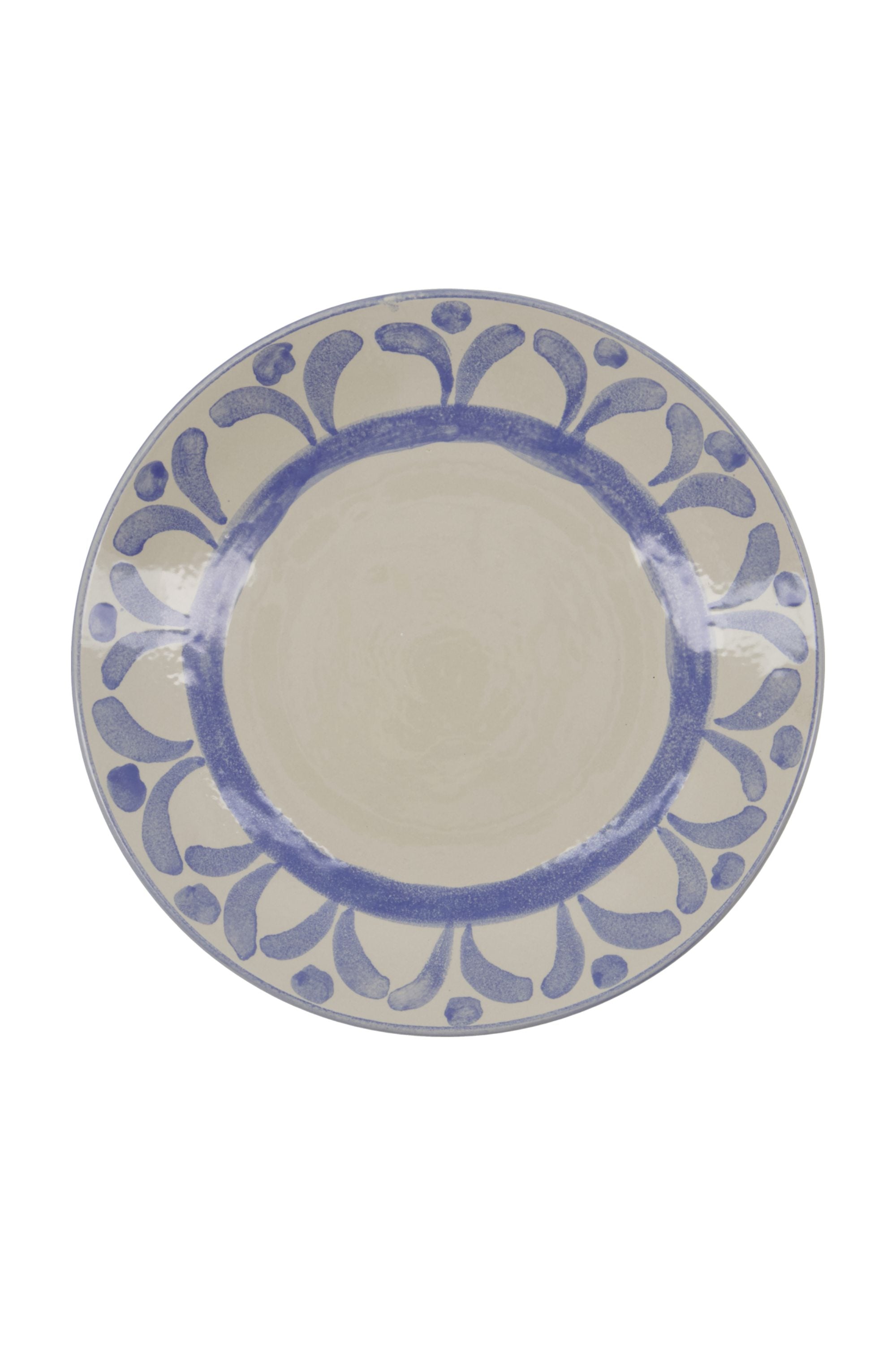 diva lunch plate blue
