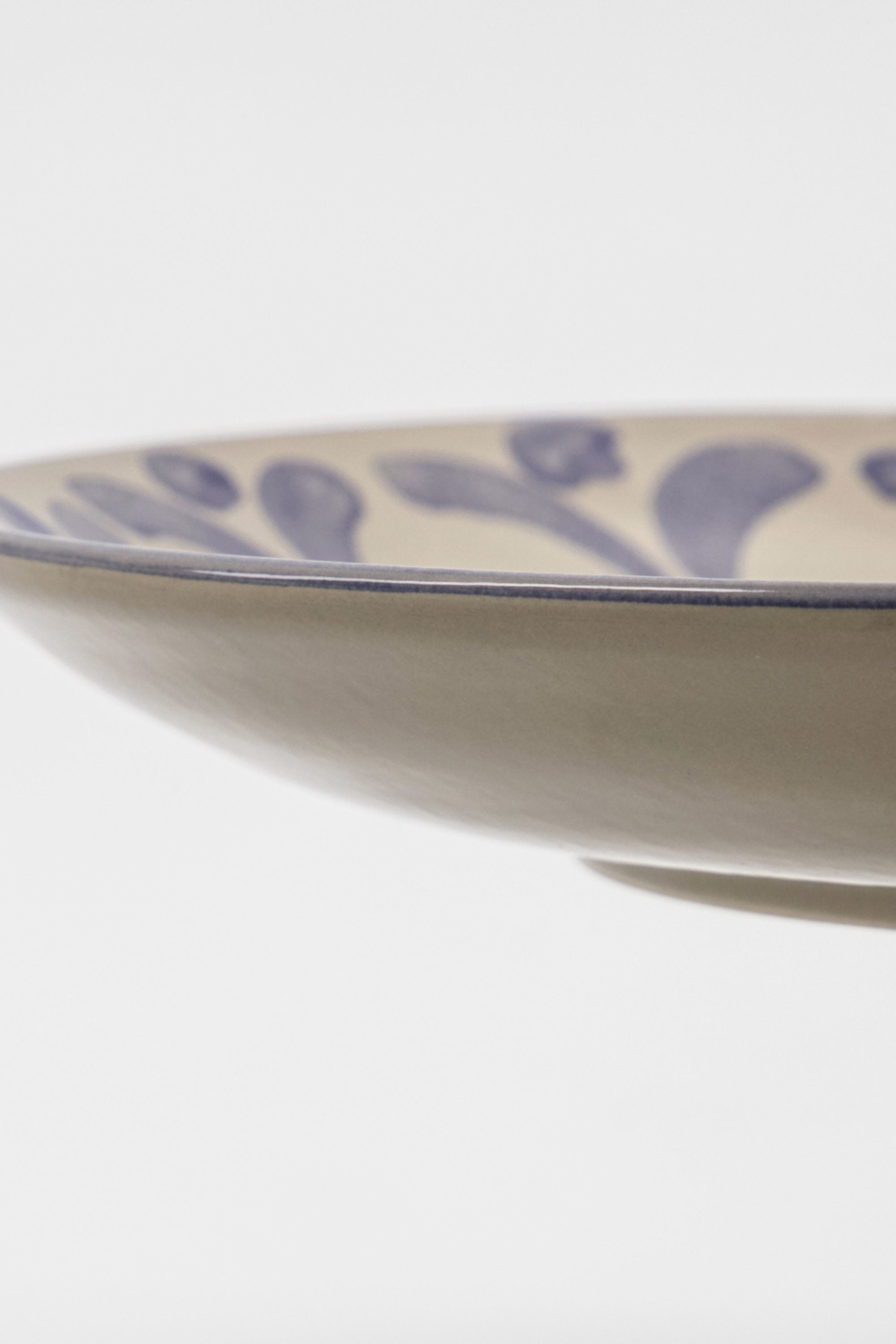 diva lunch plate blue
