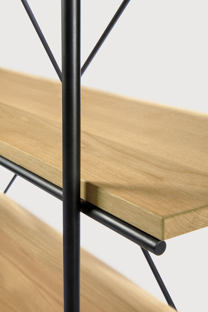 rise shelves oak