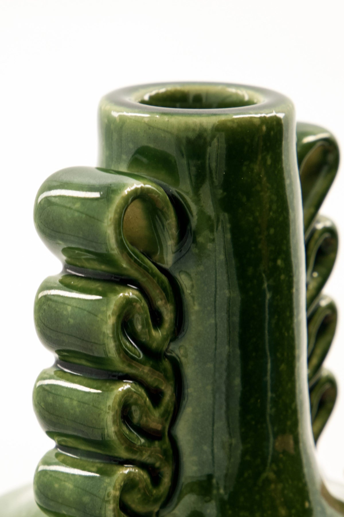 diva candleholder green