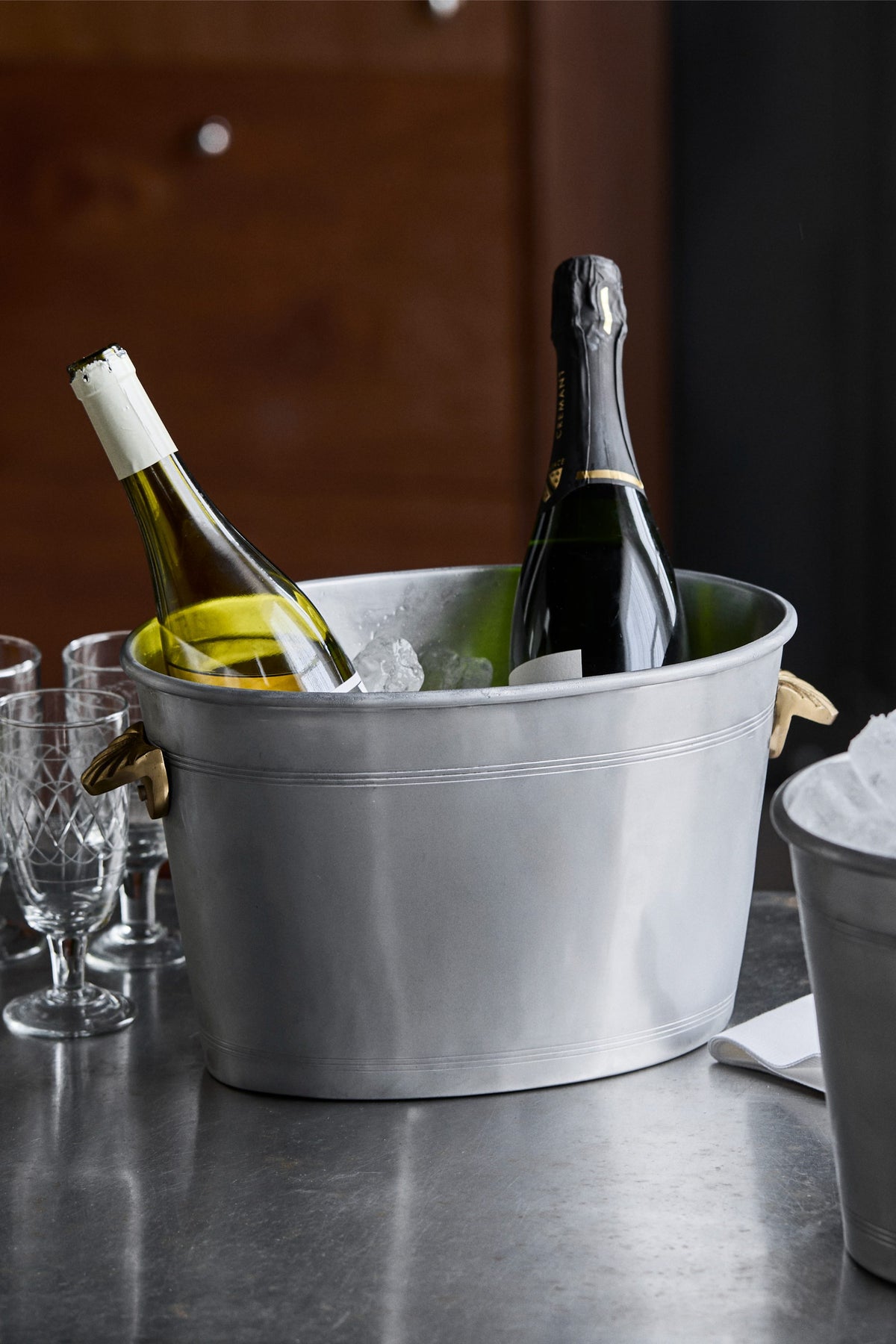 vind wine cooler antique silver