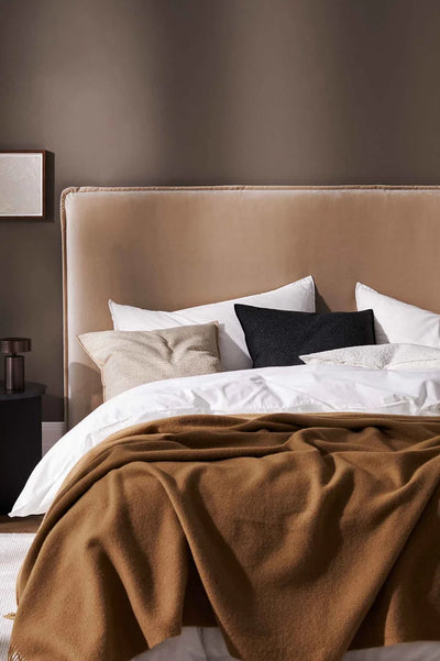 boucle cushion cover nougat