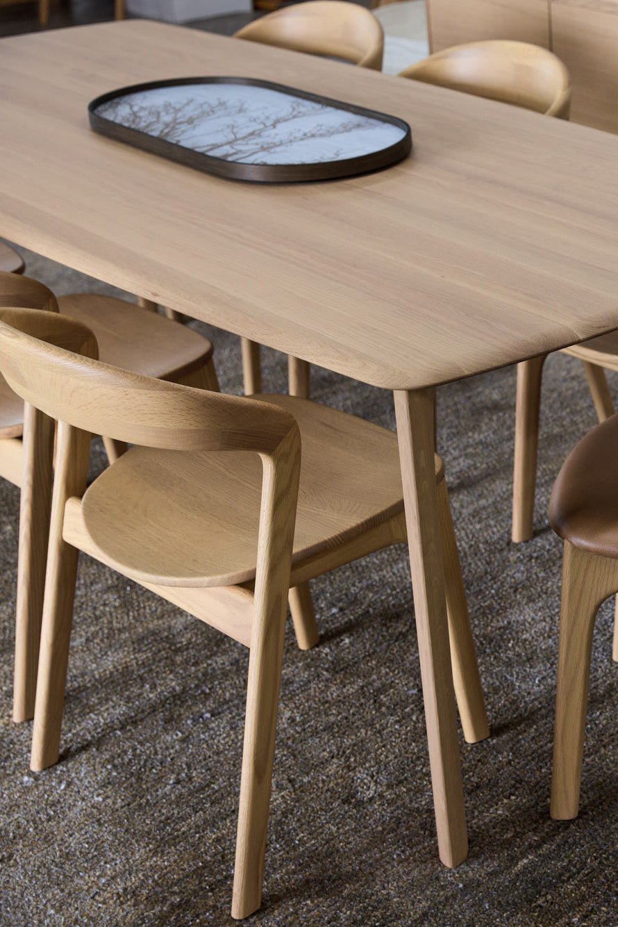 luna dining chair oak