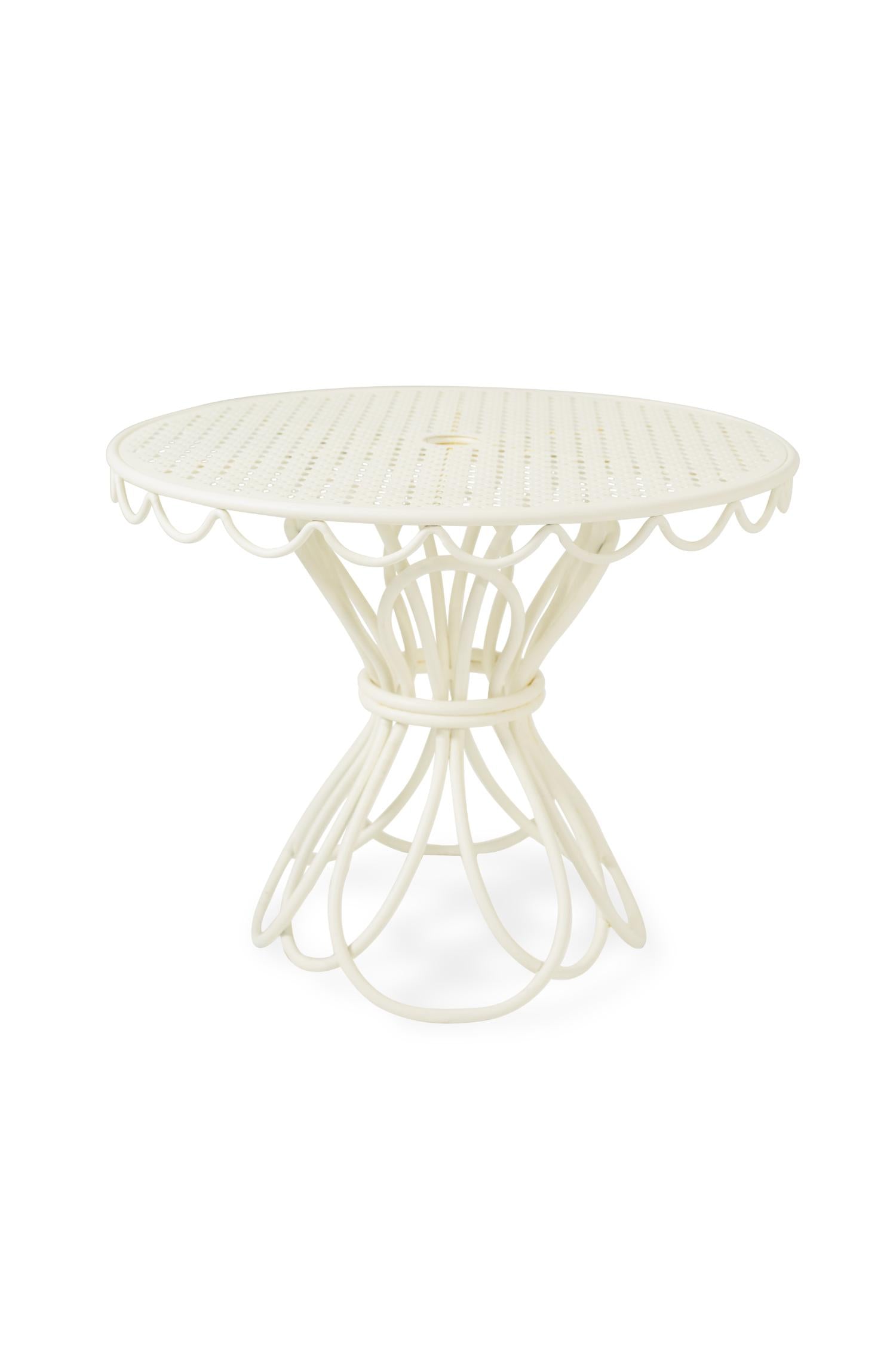 alfresco side table antique white