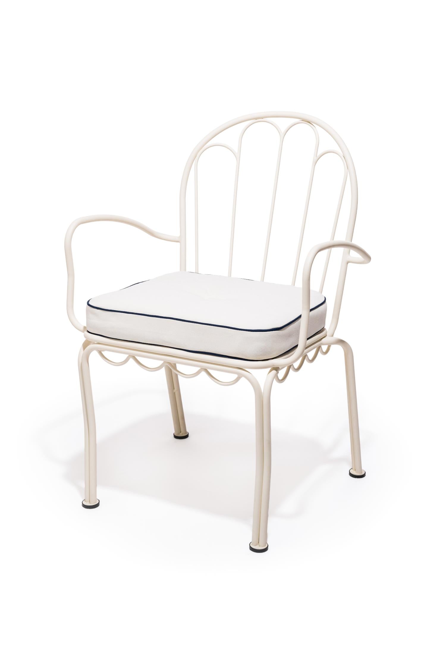 alfresco chair cushion riviera white