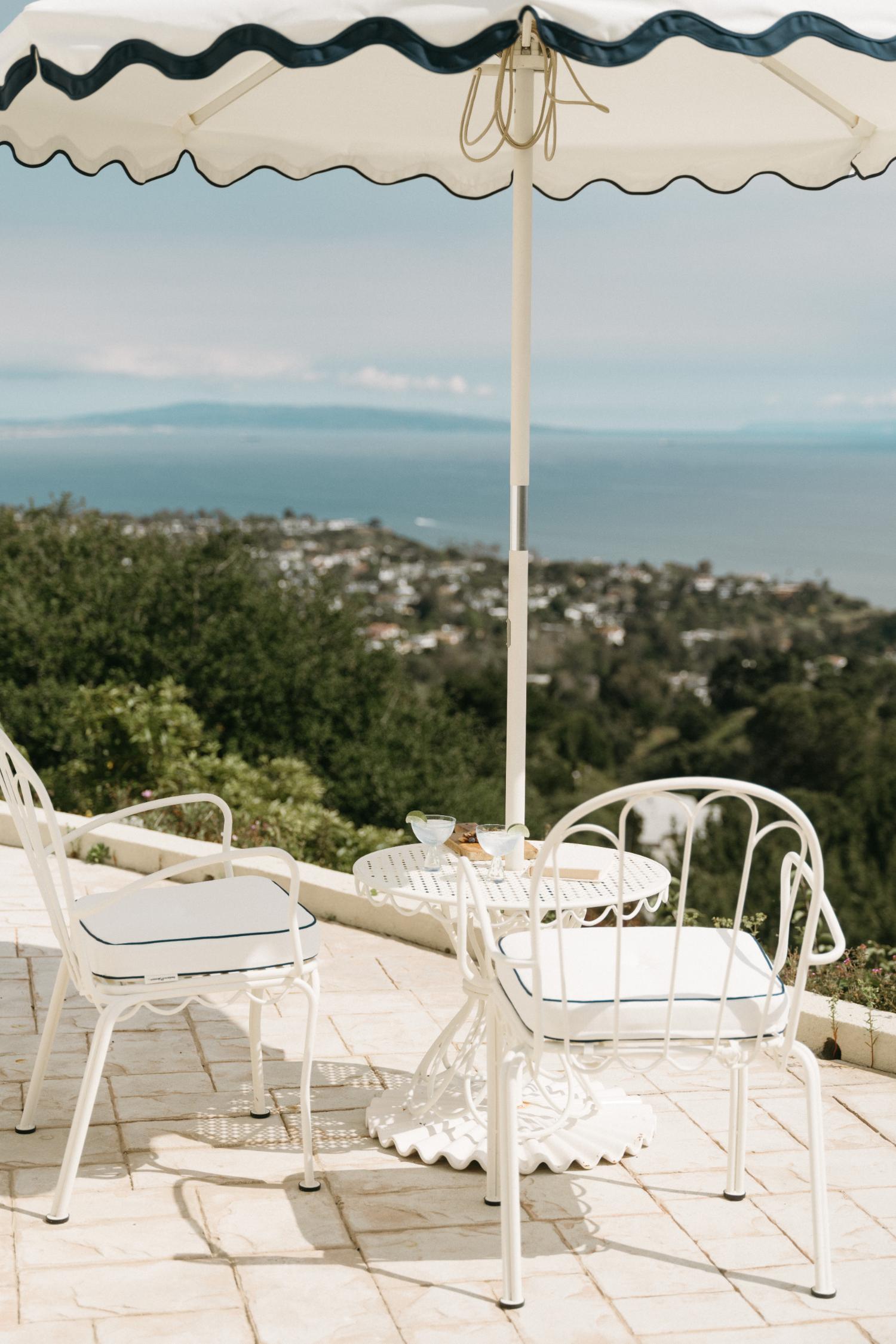 alfresco chair cushion riviera white