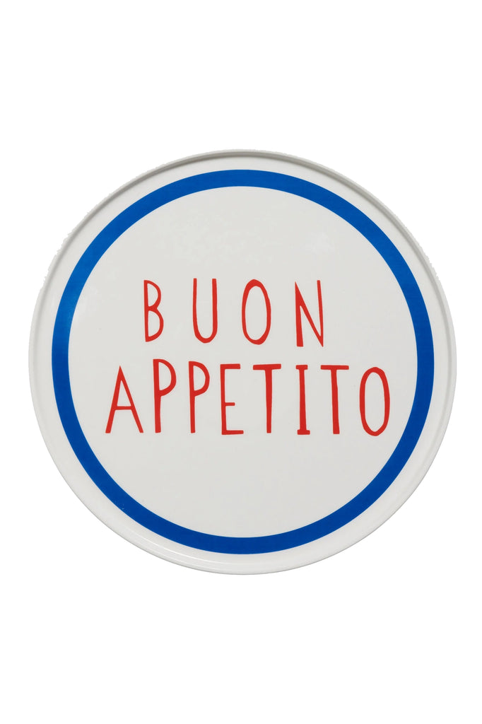 buon apetito bone china plate 25cm